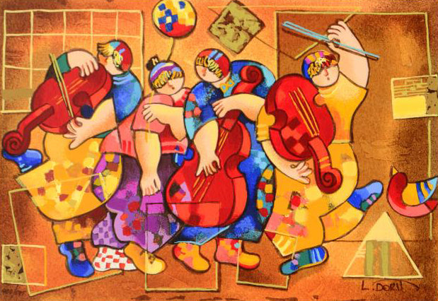 Salsa Boogie Dorit Levi Artist Proof Serigraph Artist Hand Signed and AP Numbered