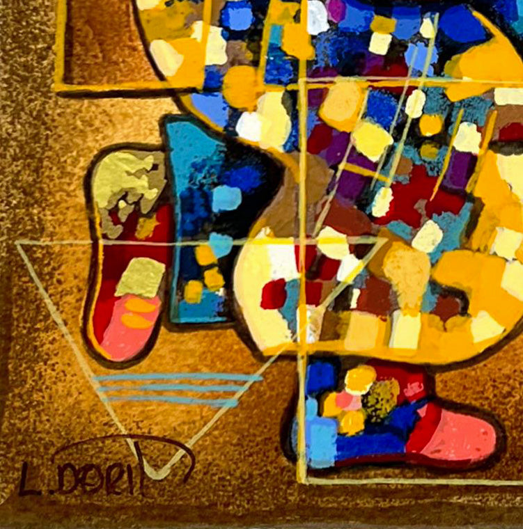 Banjo Song Dorit Levi Serigraph Print Artist Hand Signed-Numbered