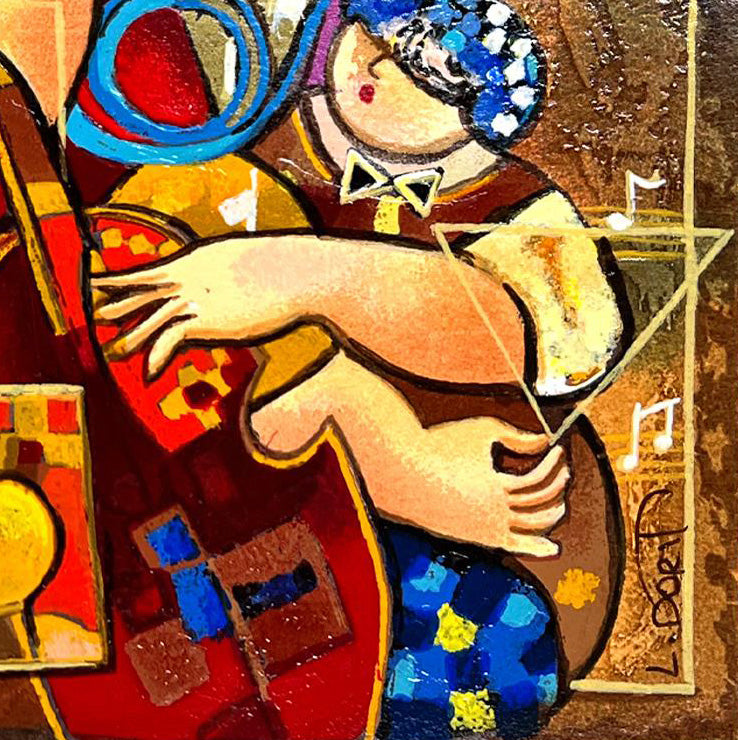 Salsa Fun II Dorit Levi Serigraph Artist Hand Signed and Numbered