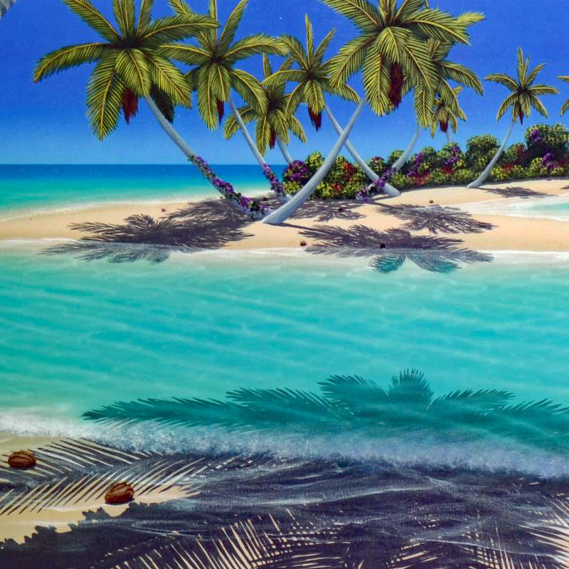 Morning Glory Bay Dan Mackin Lithograph Print Artist Hand Signed and Numbered