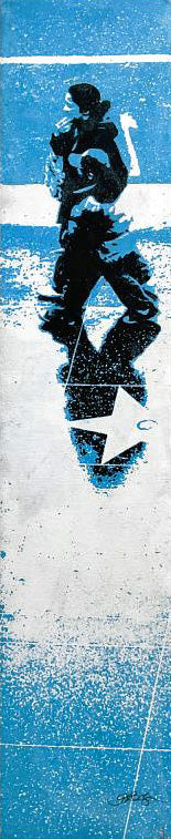 Walk of Fame - Hand Pulled Silkscreen and Acrylic Painting on Gallery Wrapped Canvas by Gail Rodgers