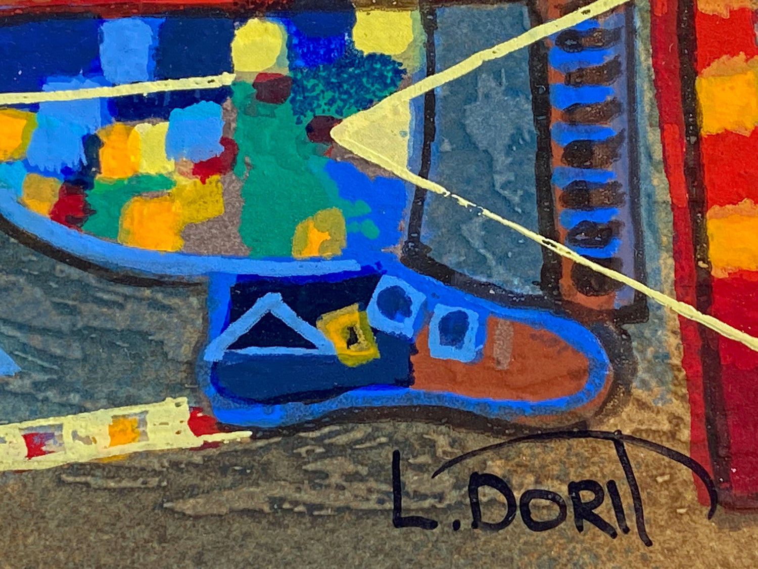 The Grand Piano Dorit Levi Serigraph Print Artist Hand Signed and Numbered