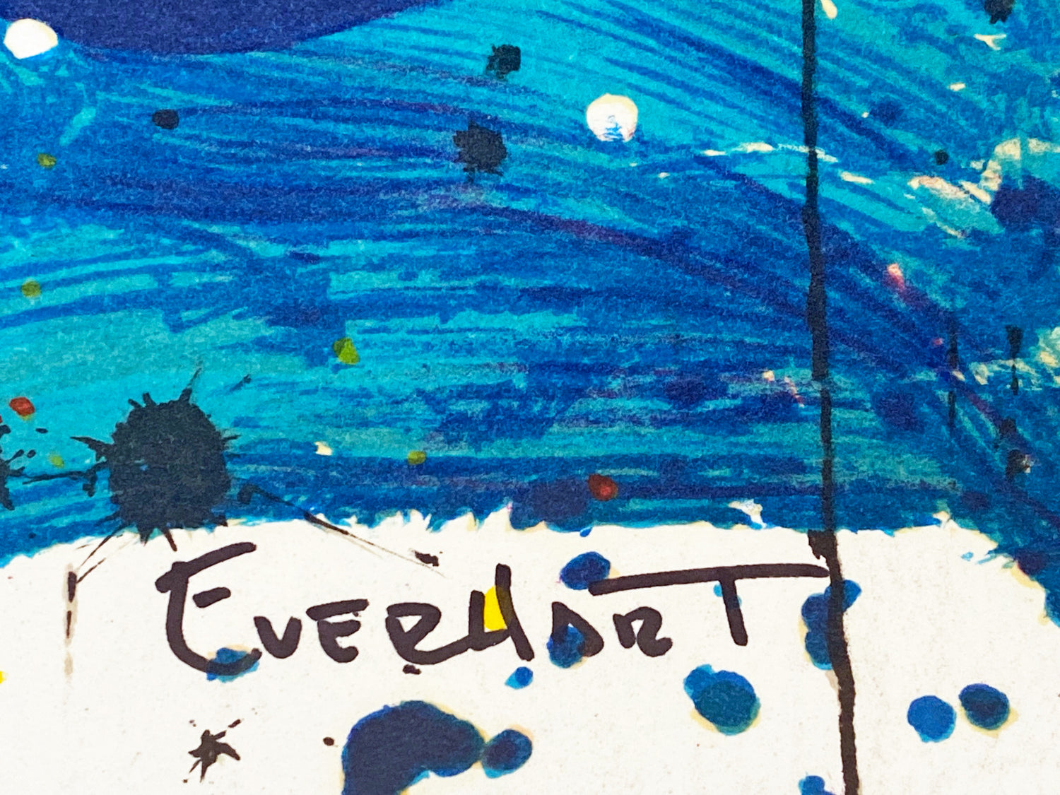 Ace Face Tom Everhart Limited Edition Lithograph Artist Hand Signed and Numbered