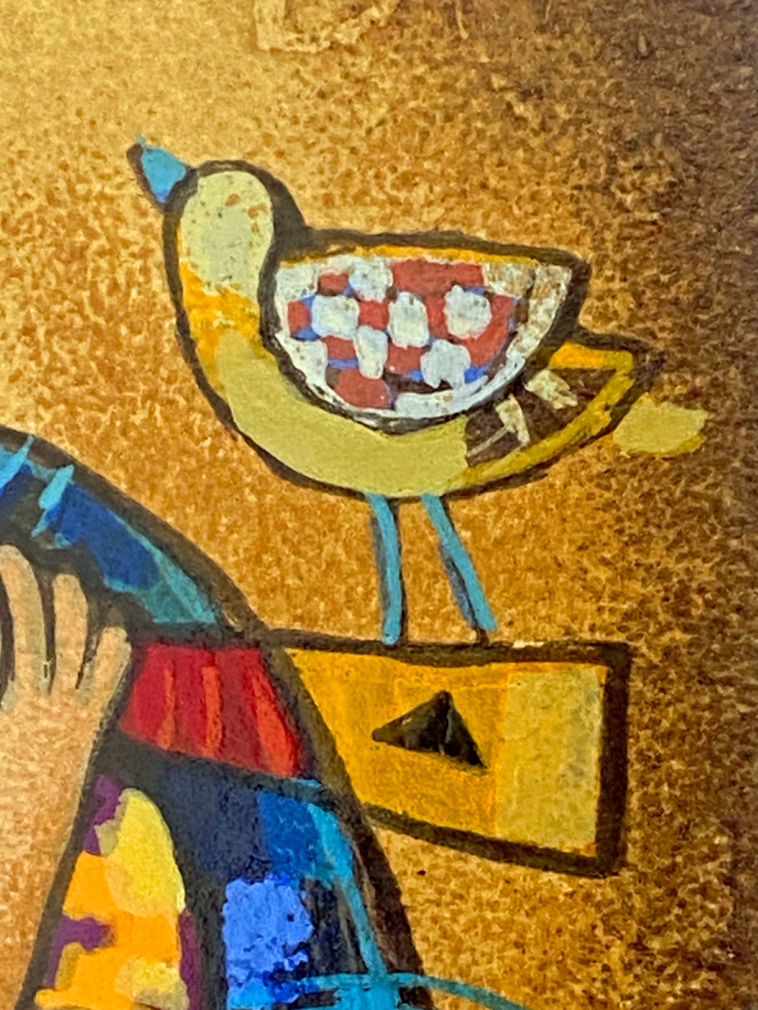 Trumpet of Love Dorit Levi Artist Proof Serigraph Artist Hand Signed EA Numbered