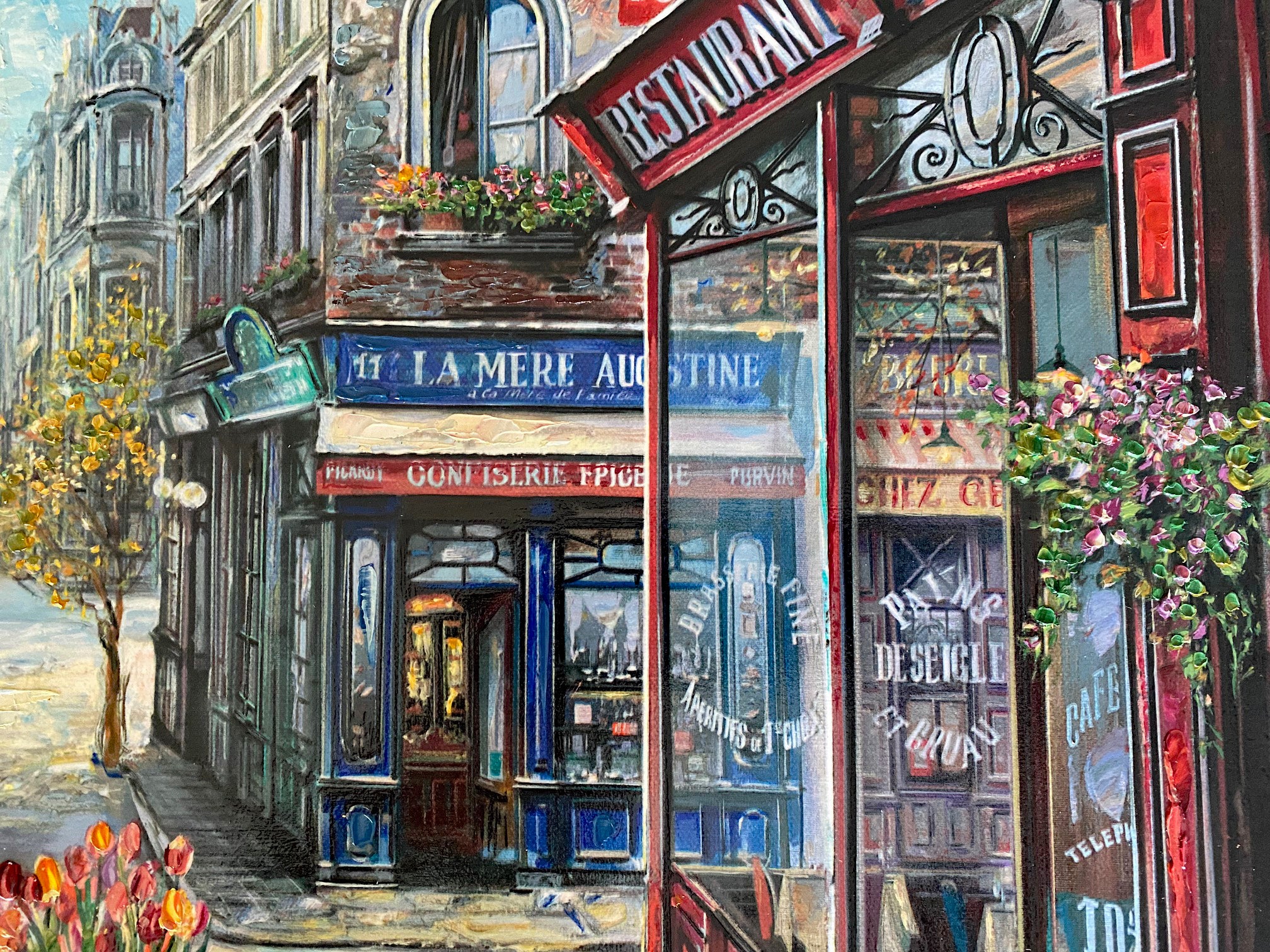 Passage Le Julien Vadik Suljakov Hand Embellished Printers Proof Serigraph on Stretched Canvas Artist Hand Signed and PP Numbered