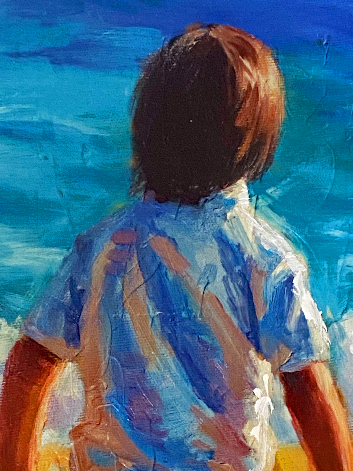 Baby Sister Michael Vincent Hand Embellished Canvas Giclée Print Artists Hand Signed and Numbered