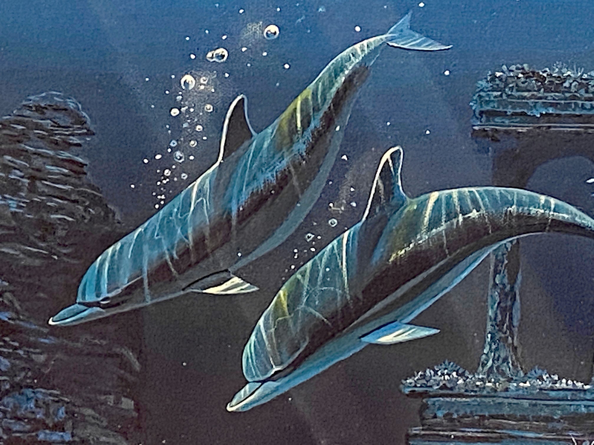 Athenian Odyssey Robert Lyn Nelson Mixed Media Print Hand Signed and Numbered