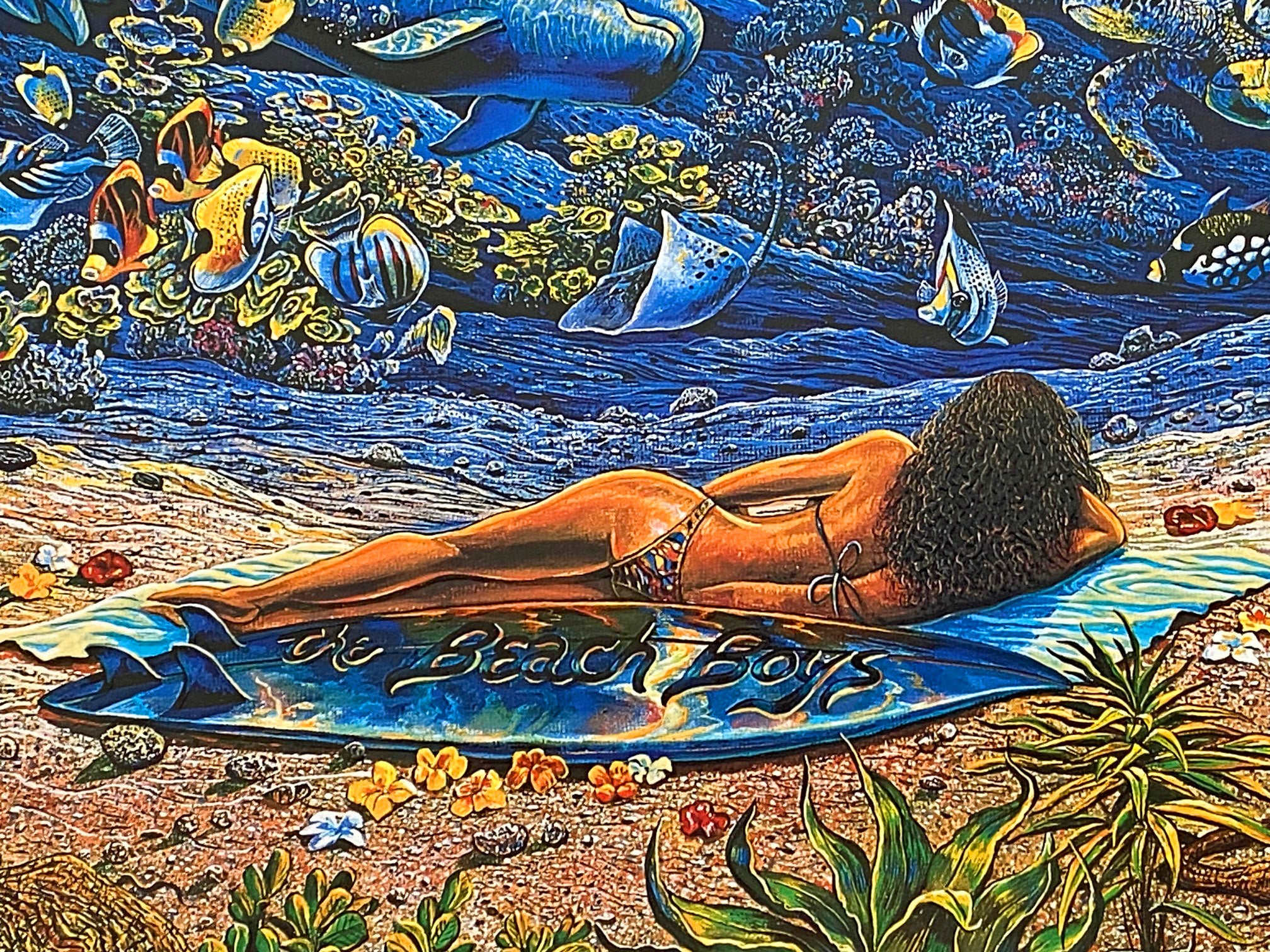 Ring of Life Robert Lyn Nelson Mixed Media Print with Embossed Remarque Artist Hand Signed and Numbered