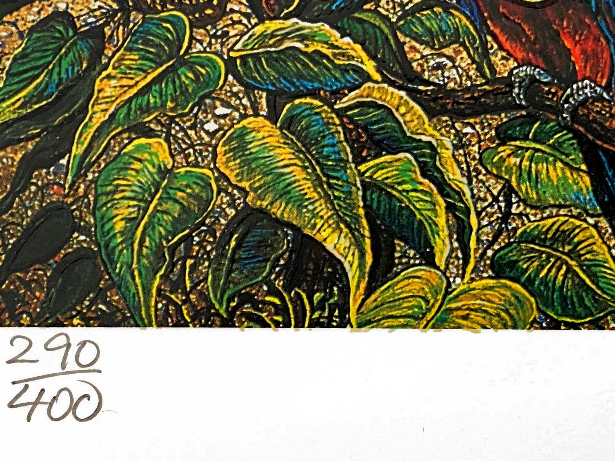 Ring of Life Robert Lyn Nelson Mixed Media Print with Embossed Remarque Artist Hand Signed and Numbered