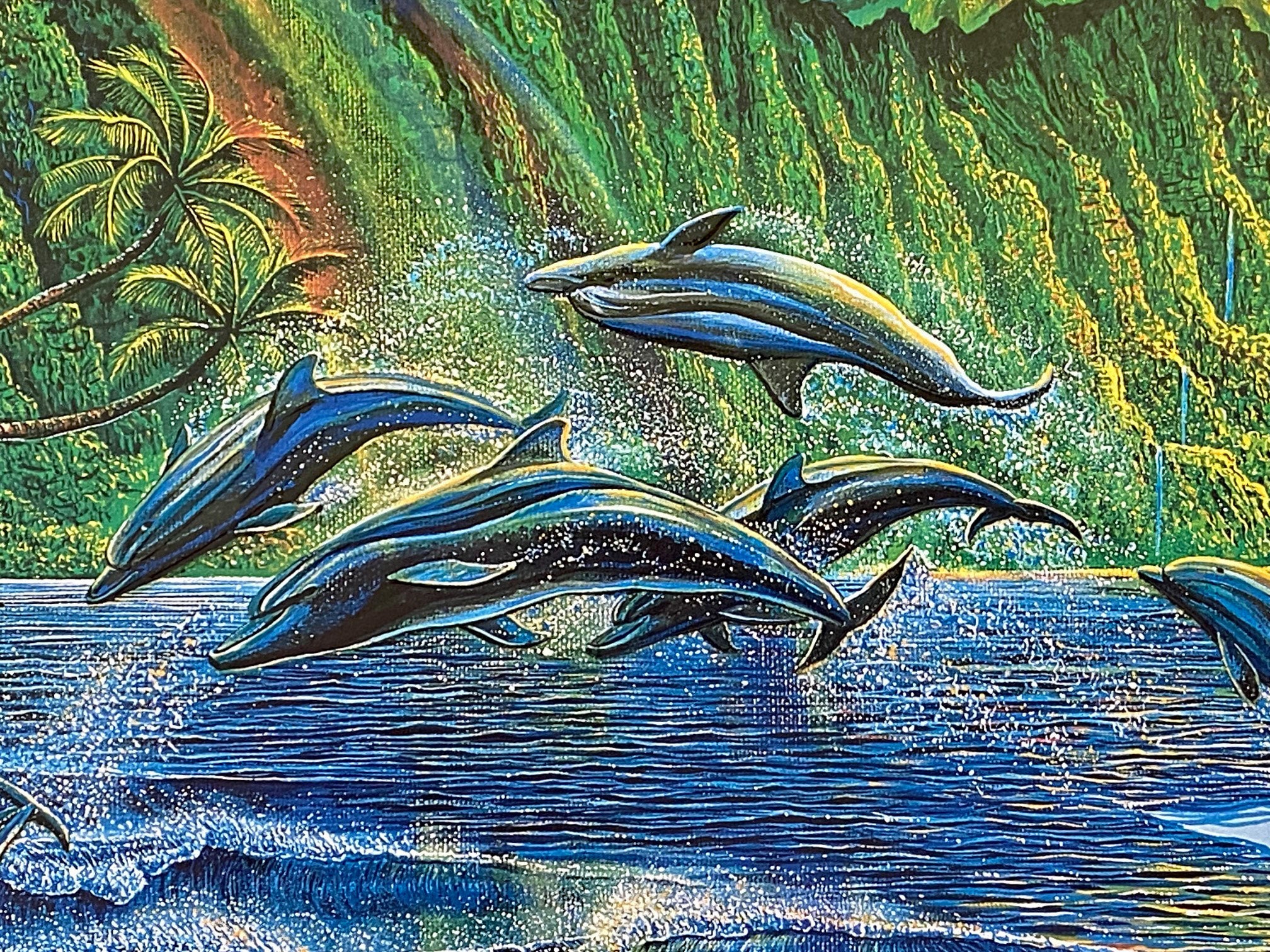 Ring of Life Robert Lyn Nelson Mixed Media Print with Embossed Remarque Artist Hand Signed and Numbered