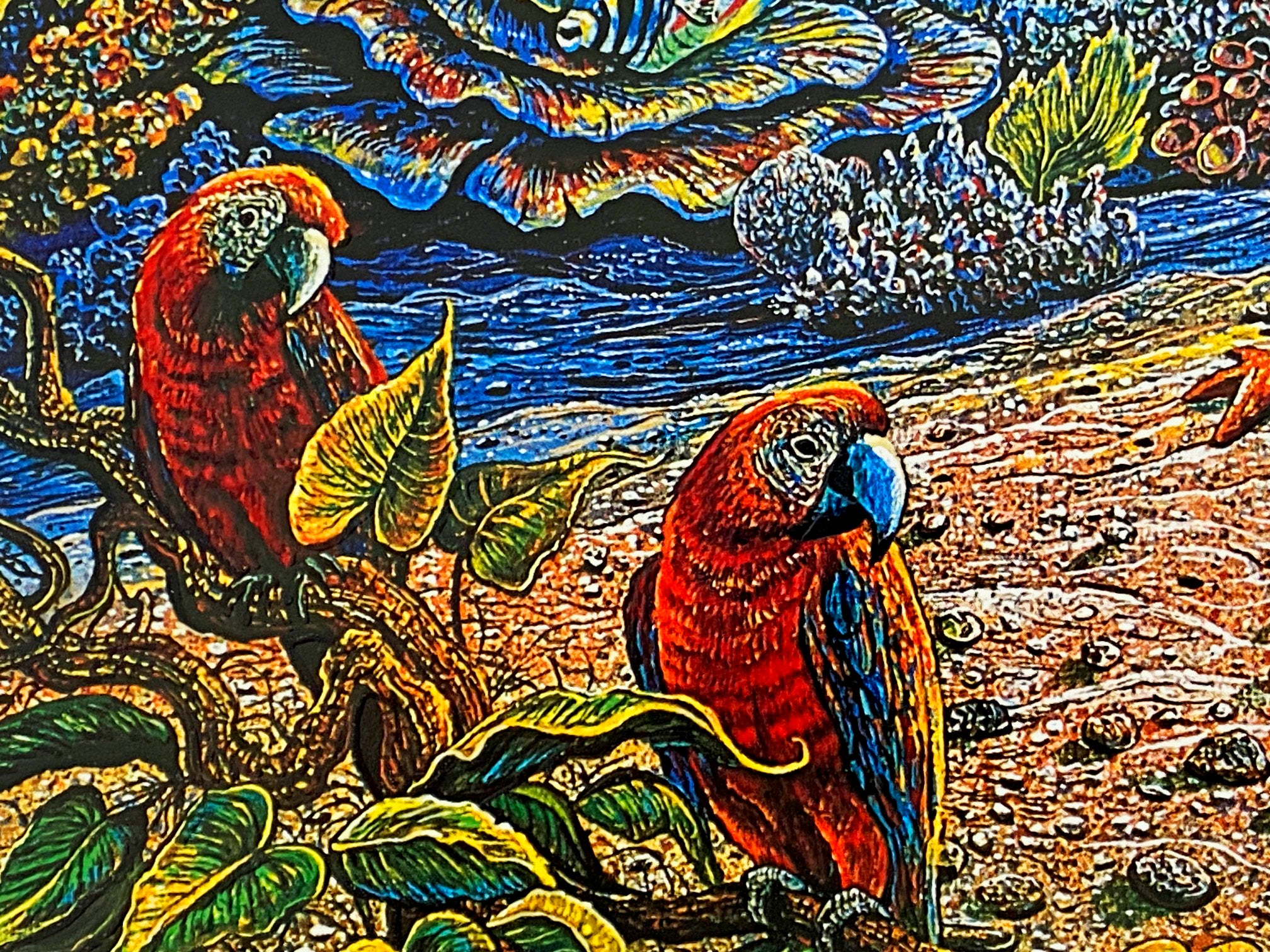 Ring of Life Robert Lyn Nelson Diplomatic Proof Mixed Media Print Artist Hand Signed and Numbered