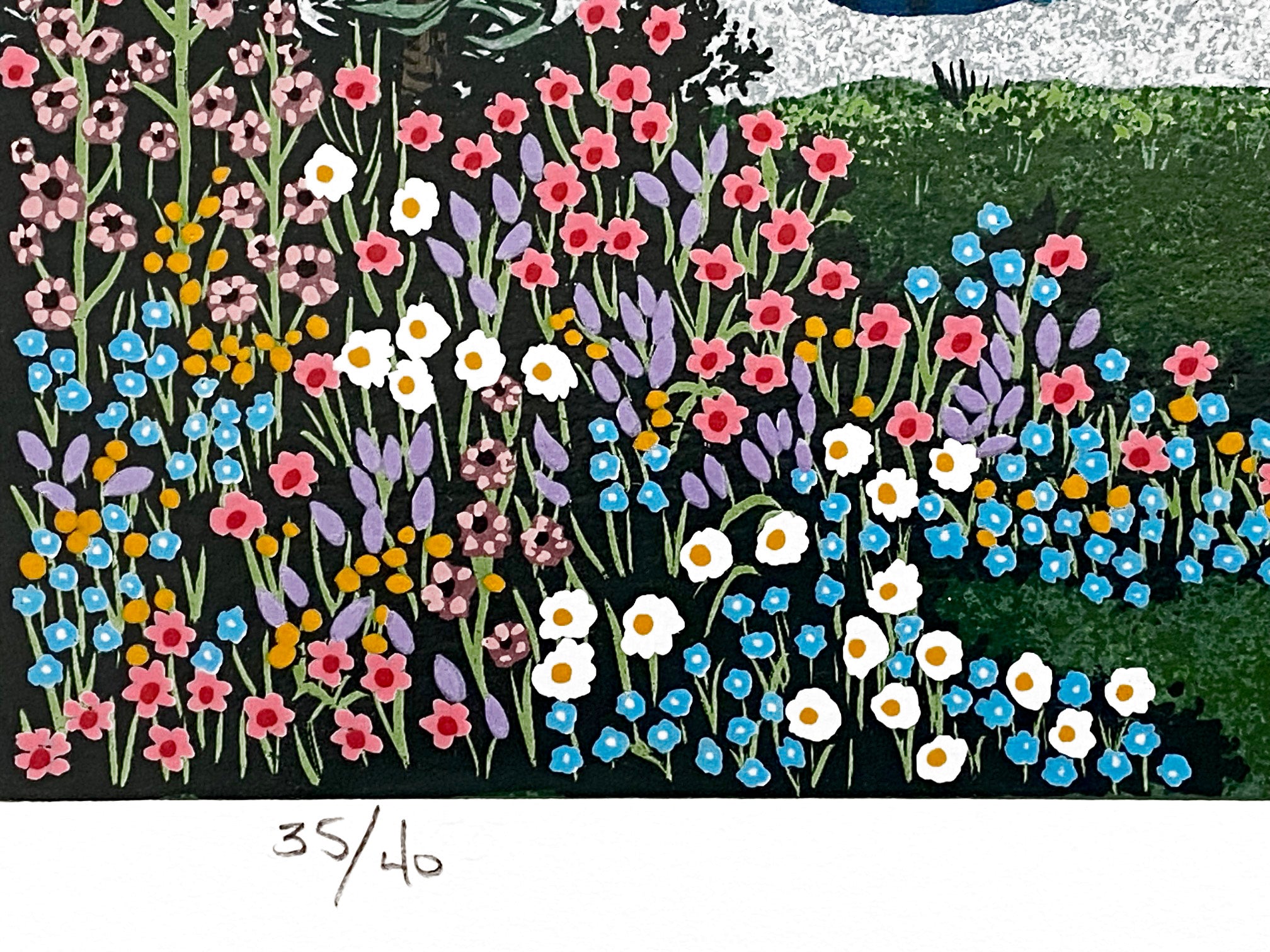 A Moment to Cherish Jane Wooster Scott Serigraph with Color Remarque Artist Hand Signed and Numbered