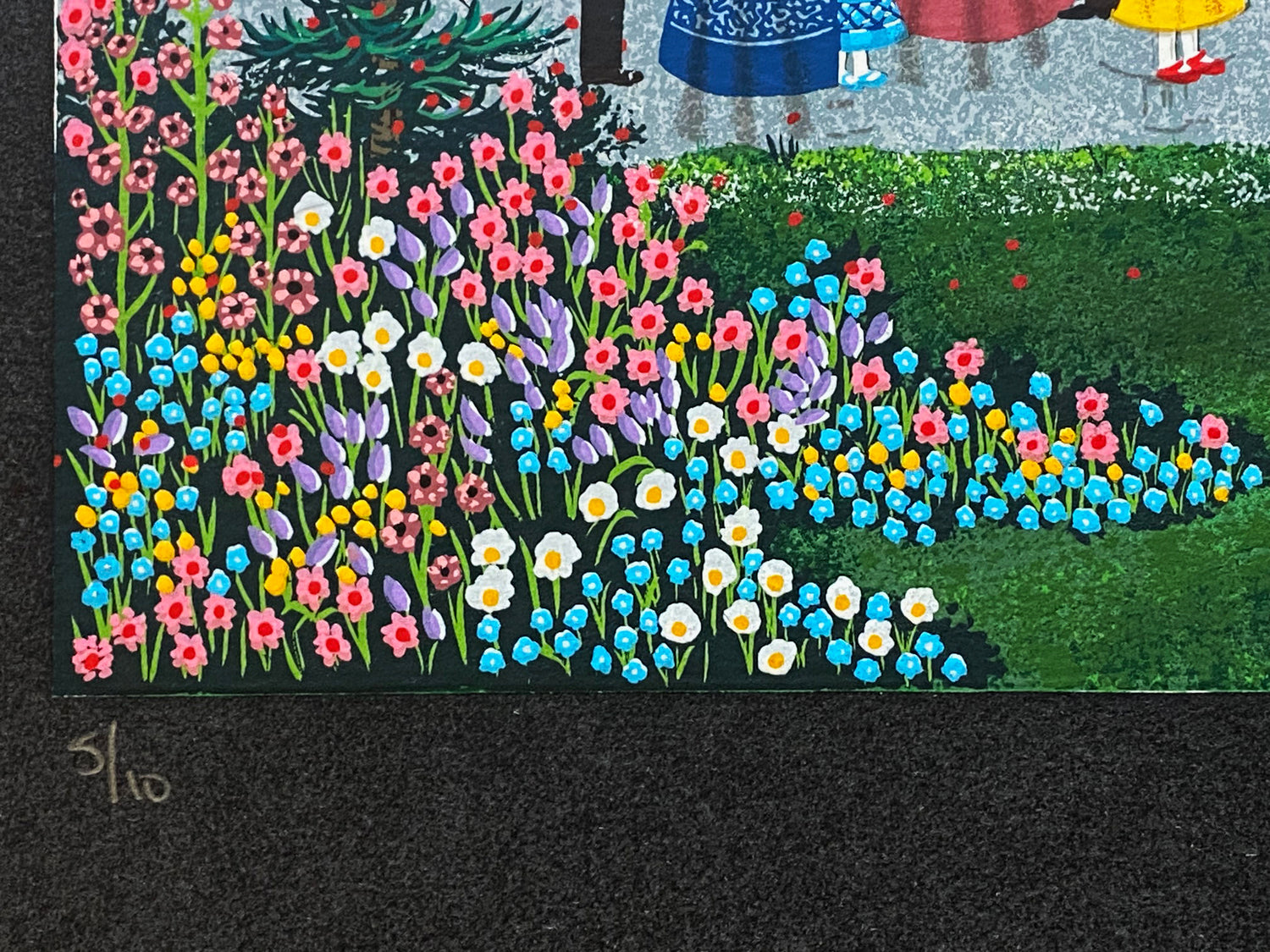 A Moment to Cherish Jane Wooster Scott Serigraph with Remarque Artist Hand Signed and Numbered