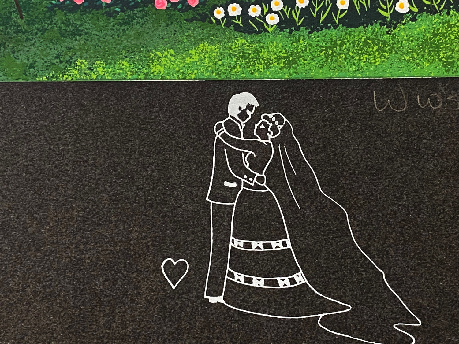 A Moment to Cherish Jane Wooster Scott Serigraph with Remarque Artist Hand Signed and Numbered