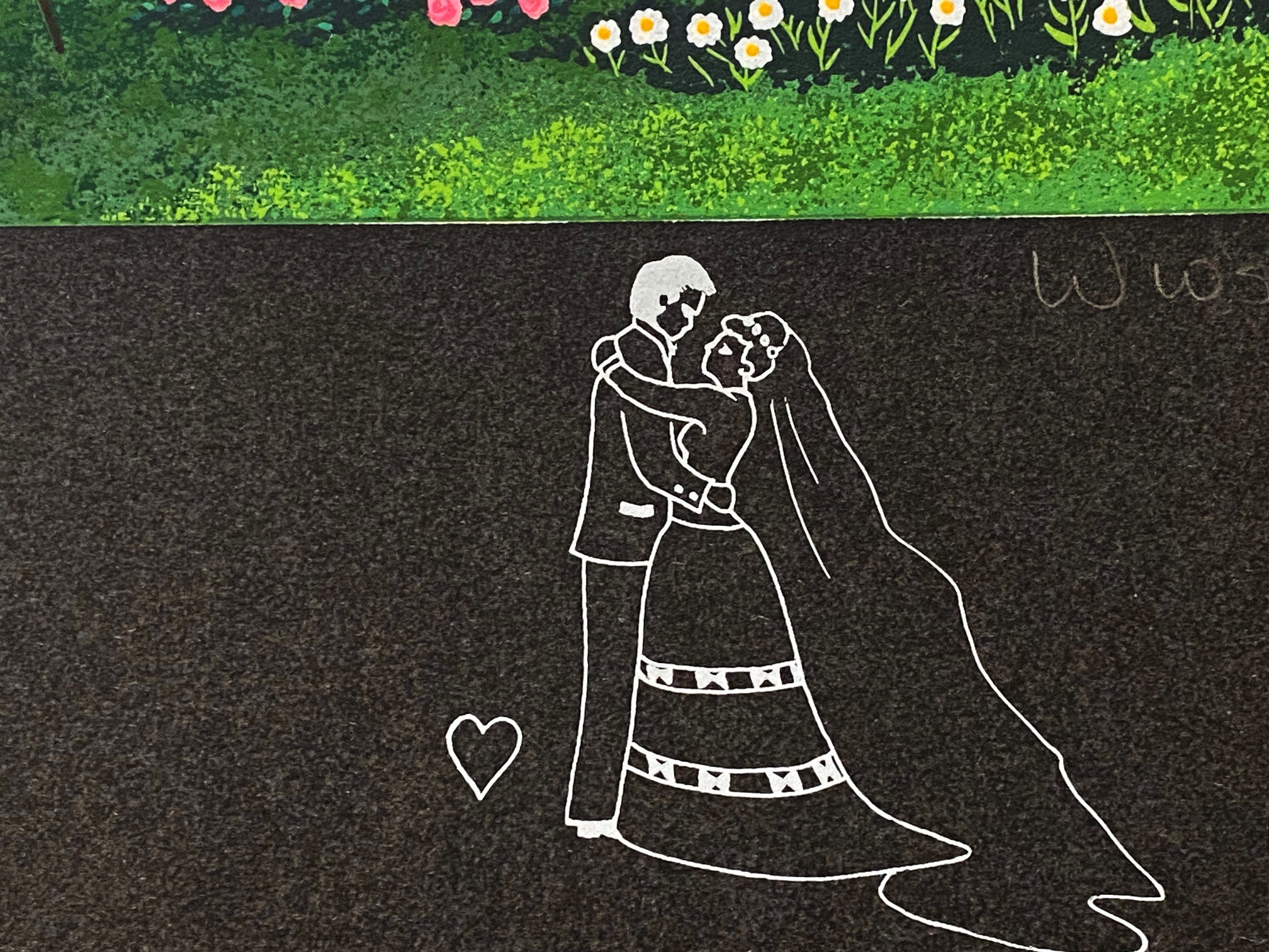 A Moment to Cherish Jane Wooster Scott Serigraph with Remarque Artist Hand Signed and Numbered