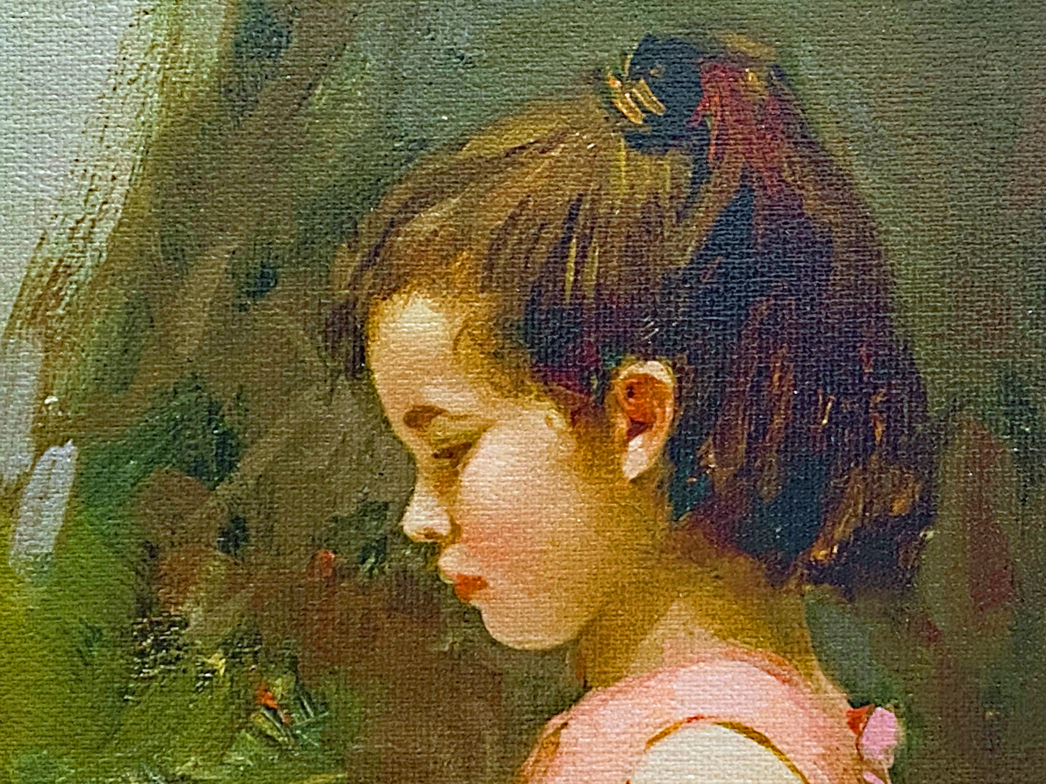 A Soft Place In My Heart Pino Daeni Canvas Giclée Print Artist Hand Signed and Numbered