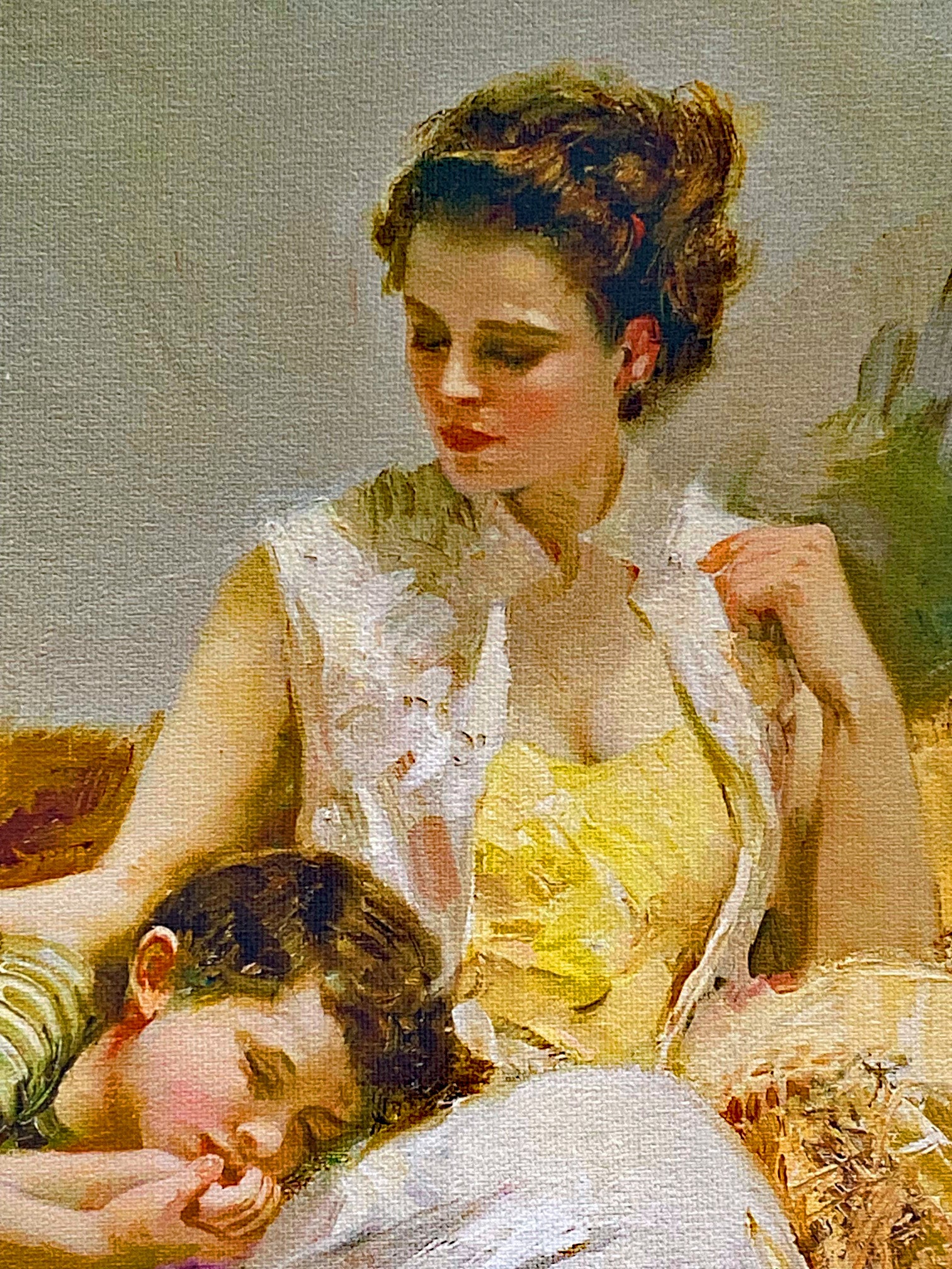 A Soft Place In My Heart Pino Daeni Canvas Giclée Print Artist Hand Signed and Numbered