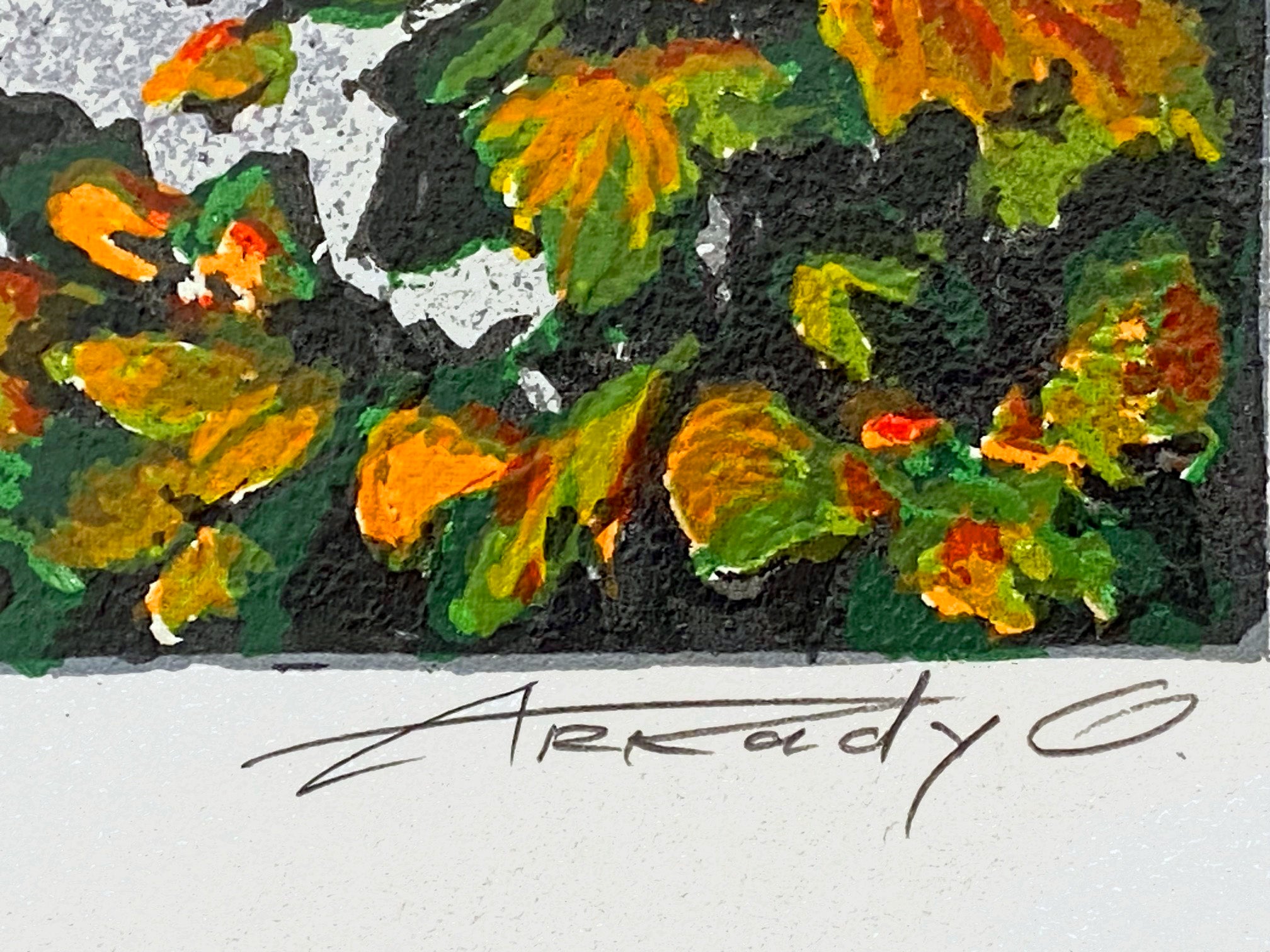Cafe Claude Chevalier Arkady Ostritsky Serigraph Artist Hand Signed and Numbered