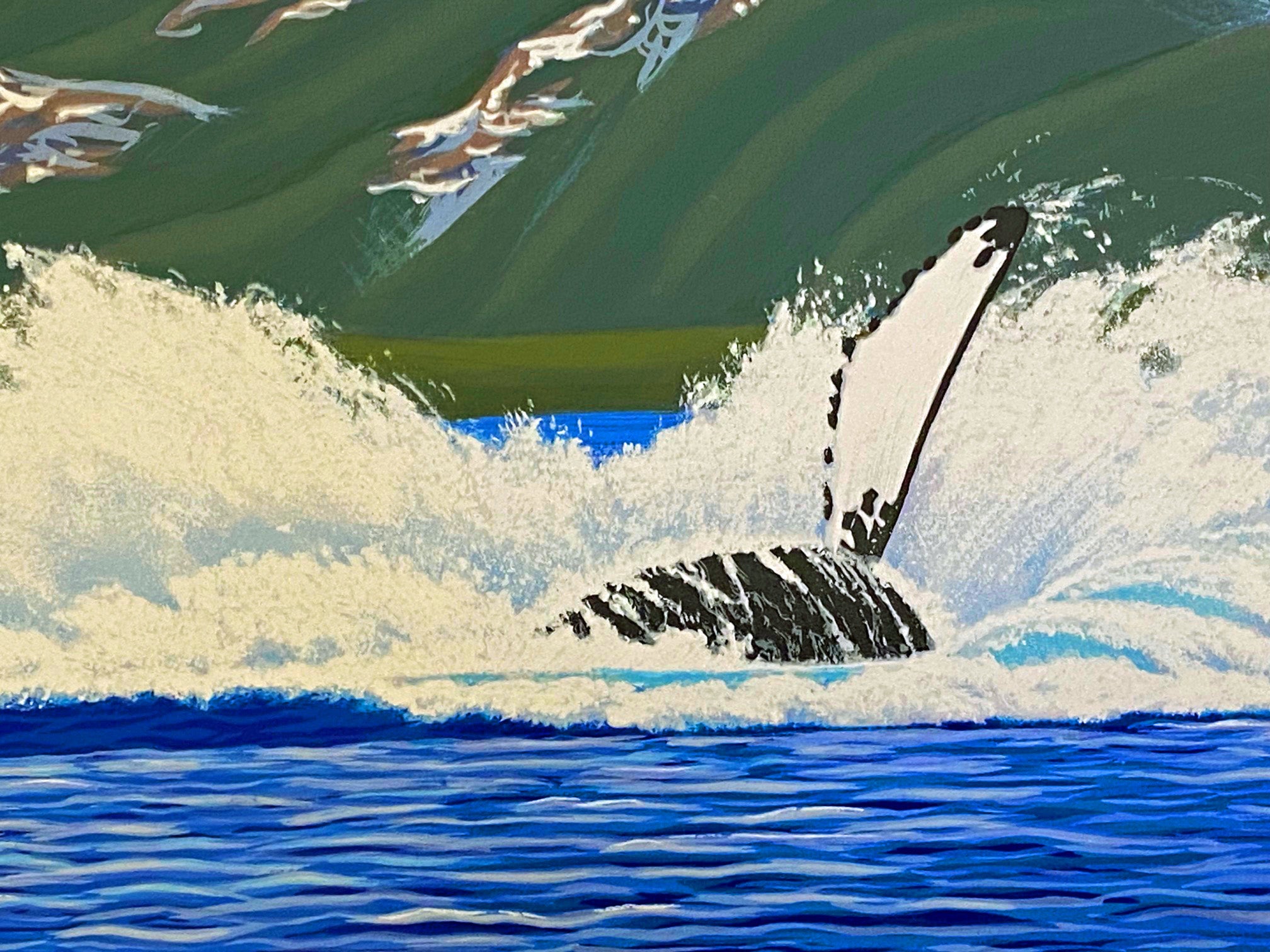 Dance of the Humpback William Schimmel Artist Proof Serigraph Print Artist Hand Signed and AP Numbered