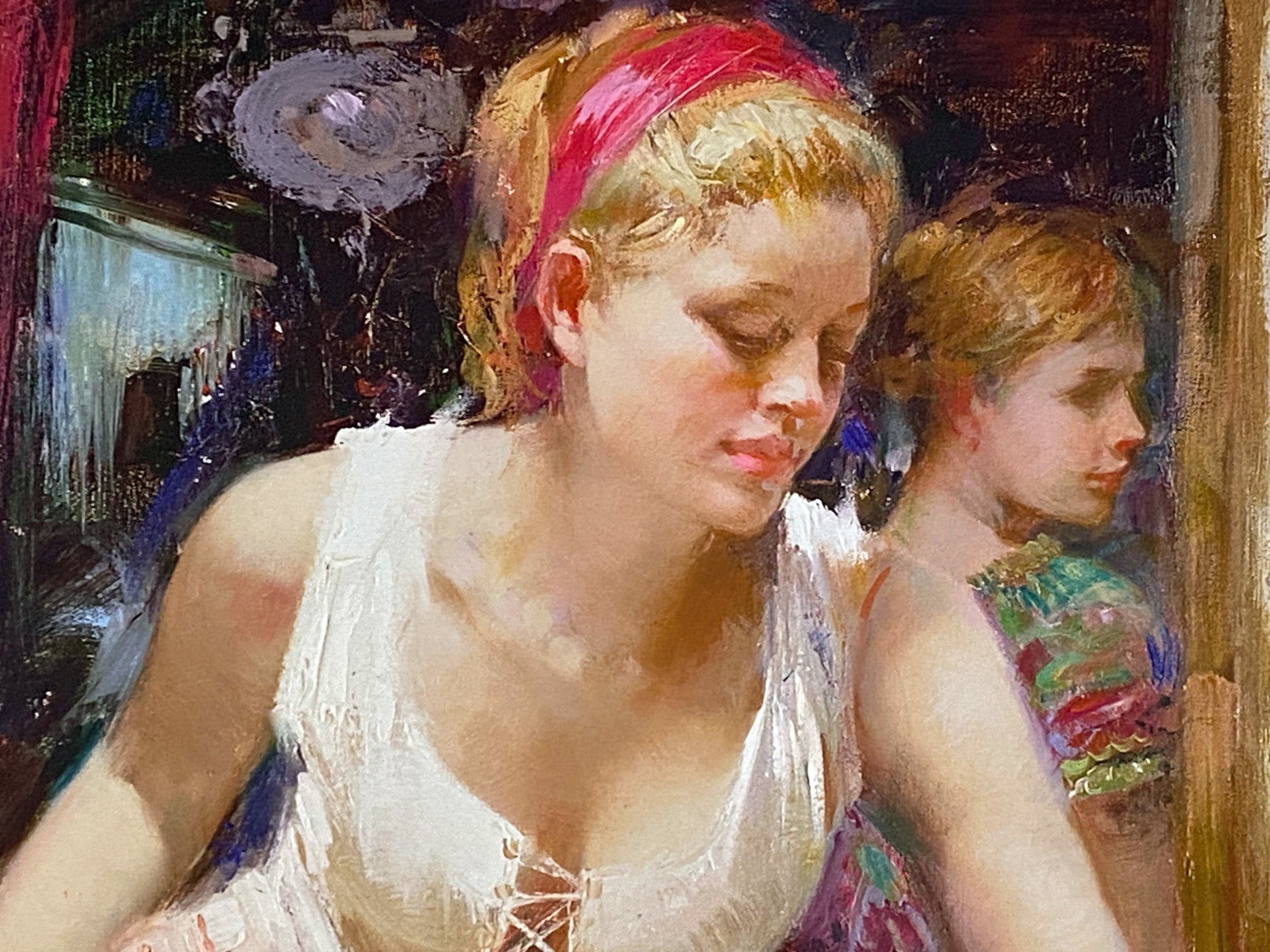 At the Balcony Pino Daeni Giclée Print Artist Hand Signed and Numbered