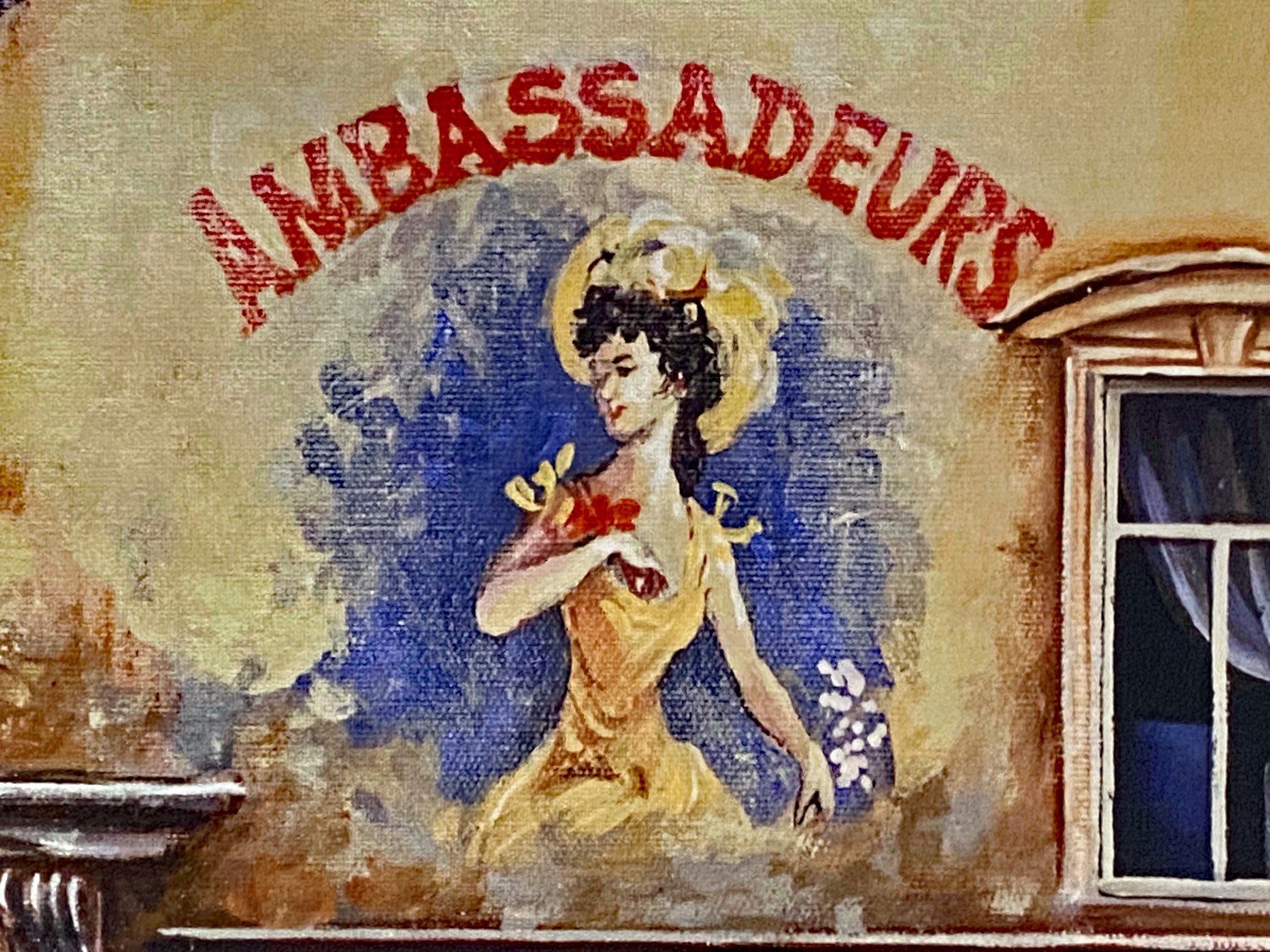 Cafe Du Vaudeville Alexander Borewko Canvas Giclee Artist Hand Signed and Numbered