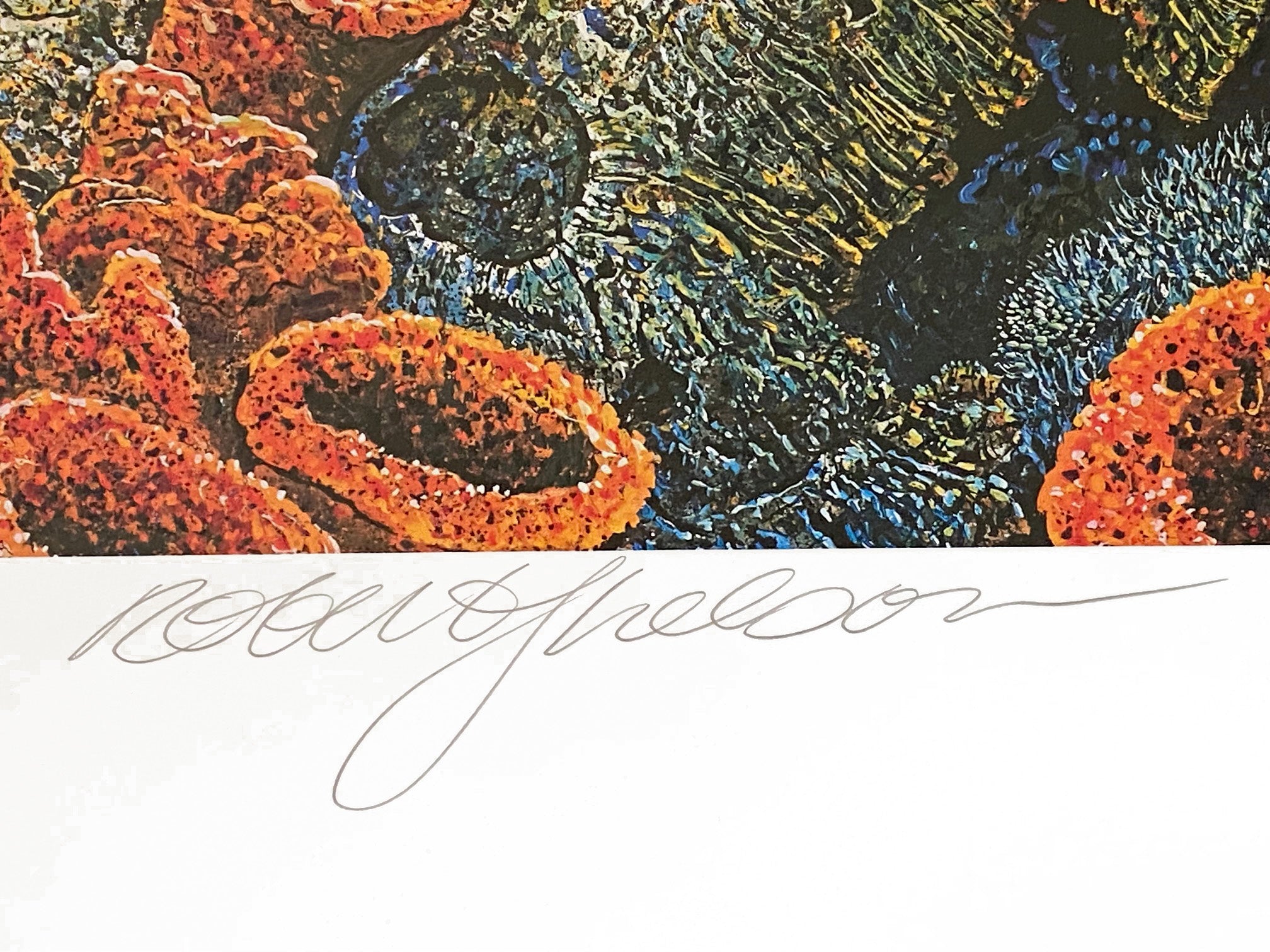 Reawakening the Sea Robert Lyn Nelson Two Piece Embossed Mixed Media Suite Artist Hand Signed and Numbered