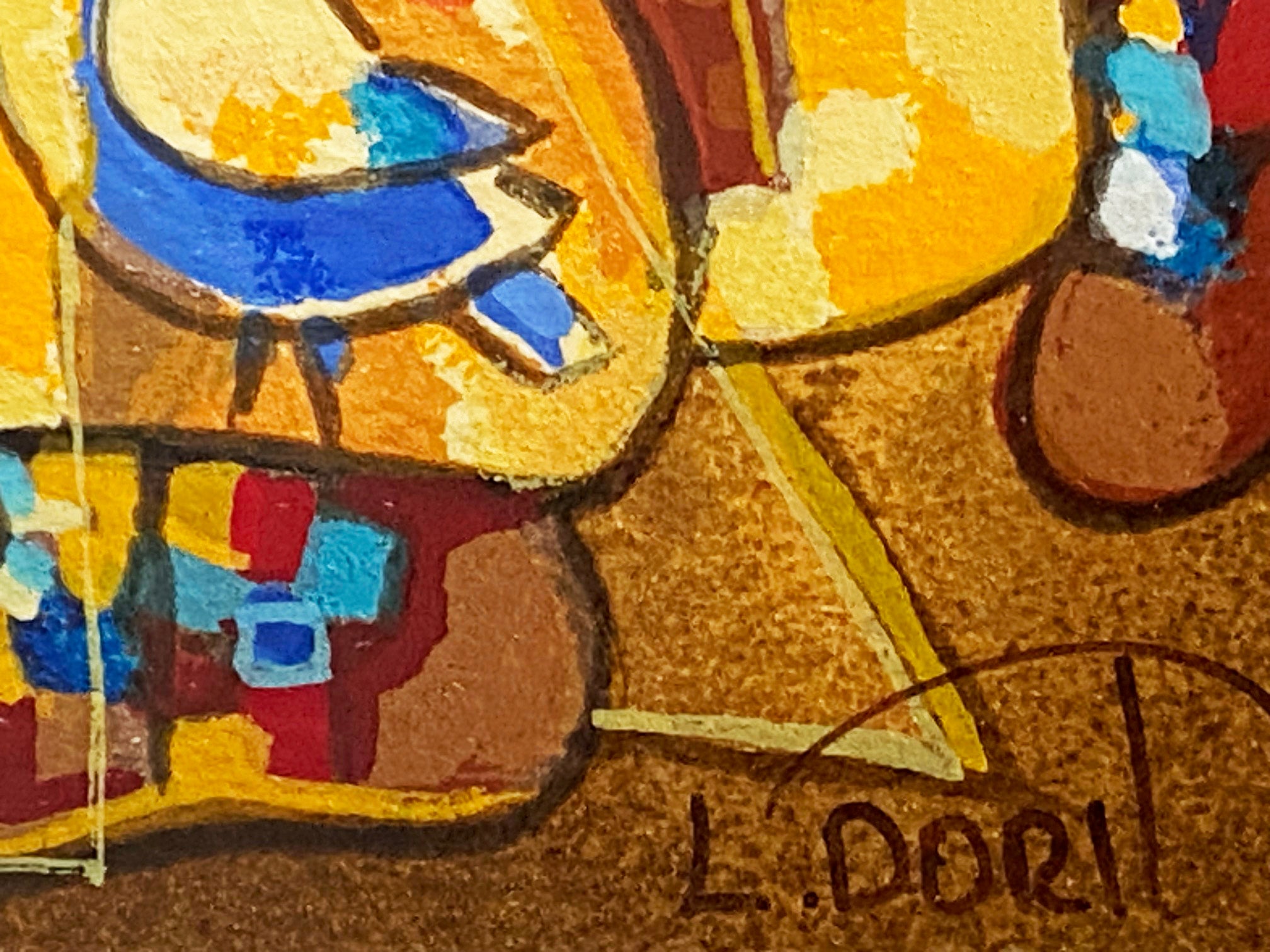 Blues I Dorit Levi Artist Proof Serigraph Print Artist Signed and EA Numbered