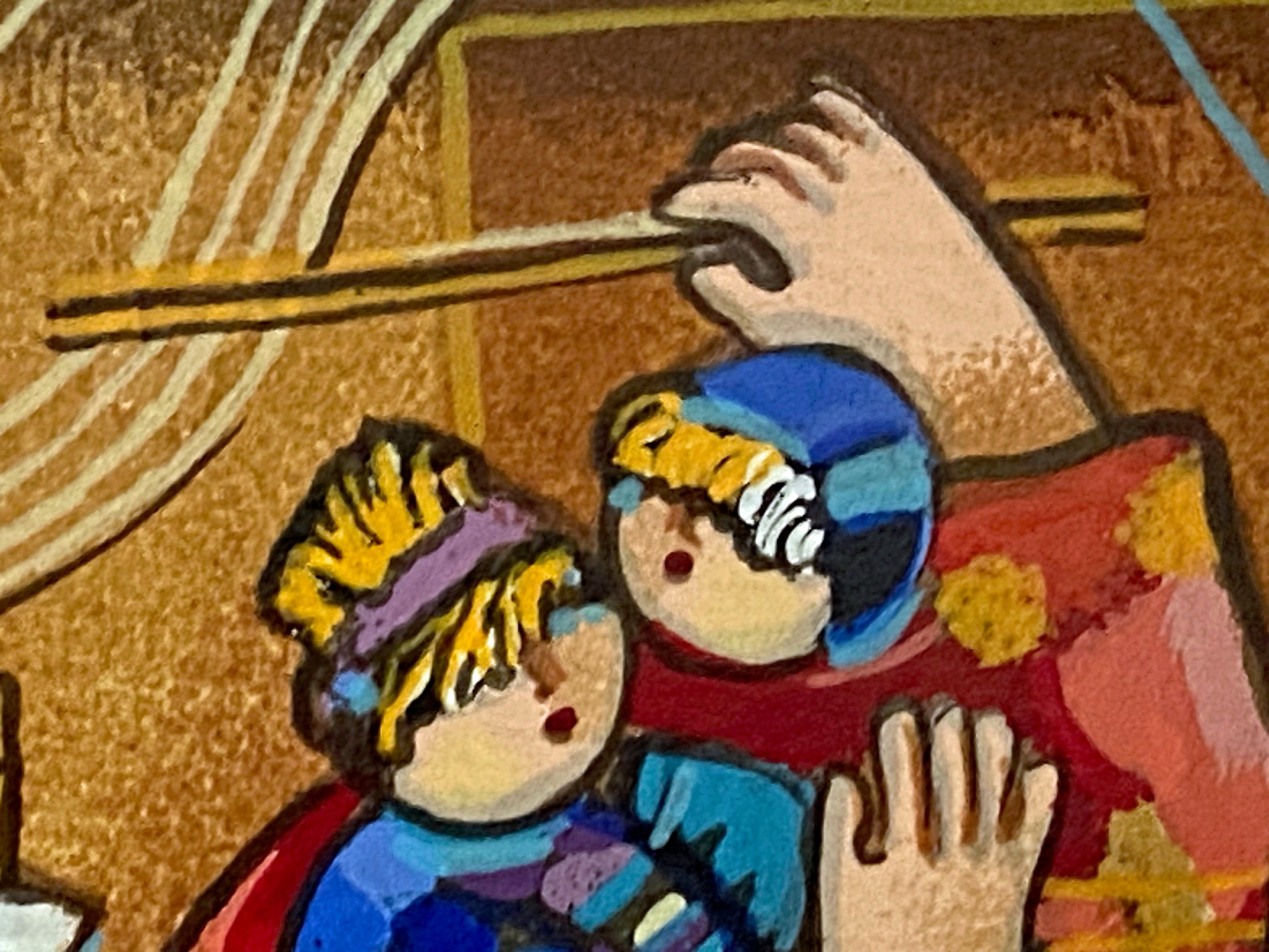 Our Strings Attached Dorit Levi Serigraph Artist Hand Signed and Numbered