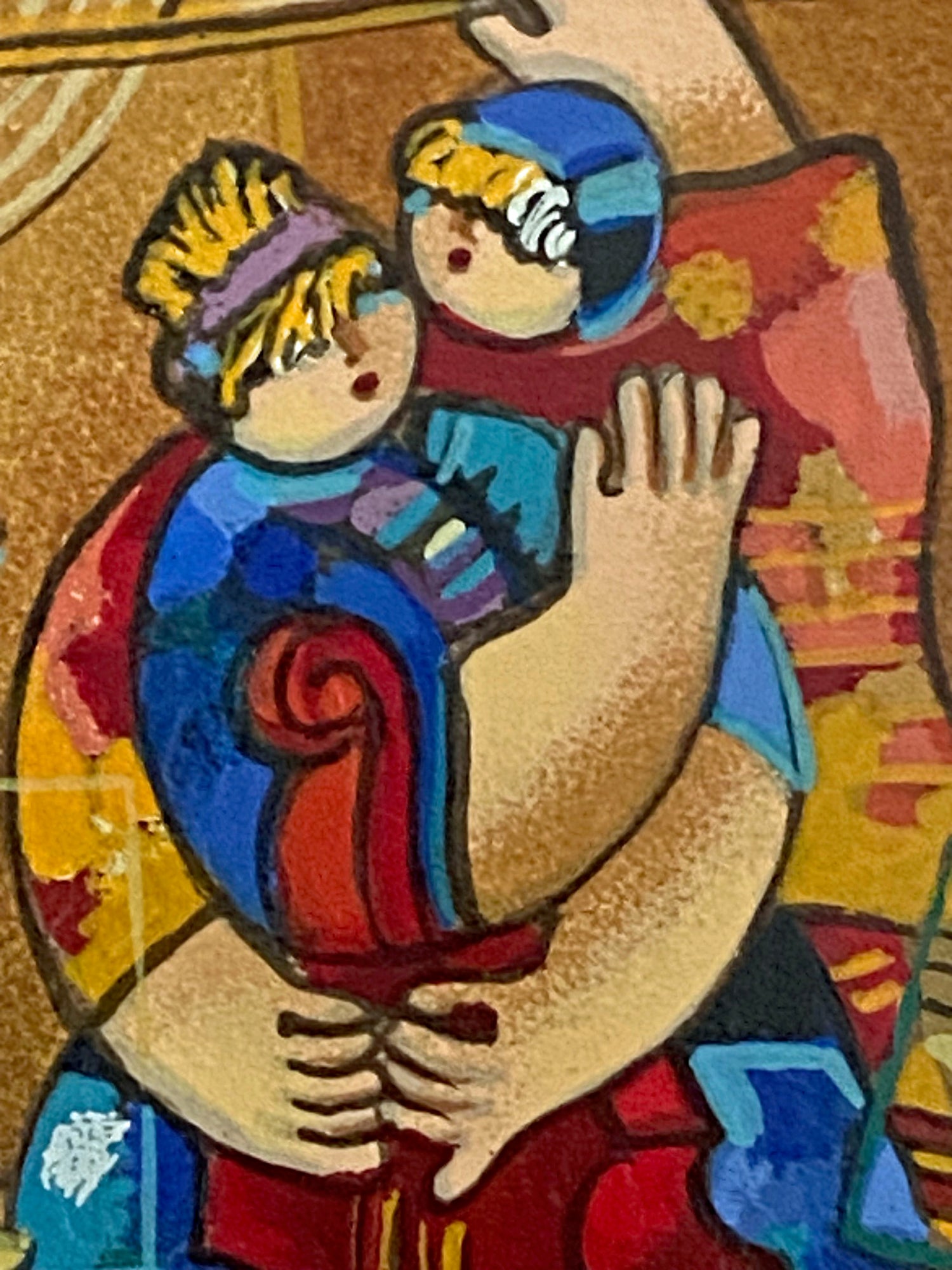 Our Strings Attached Dorit Levi Serigraph Artist Hand Signed and Numbered