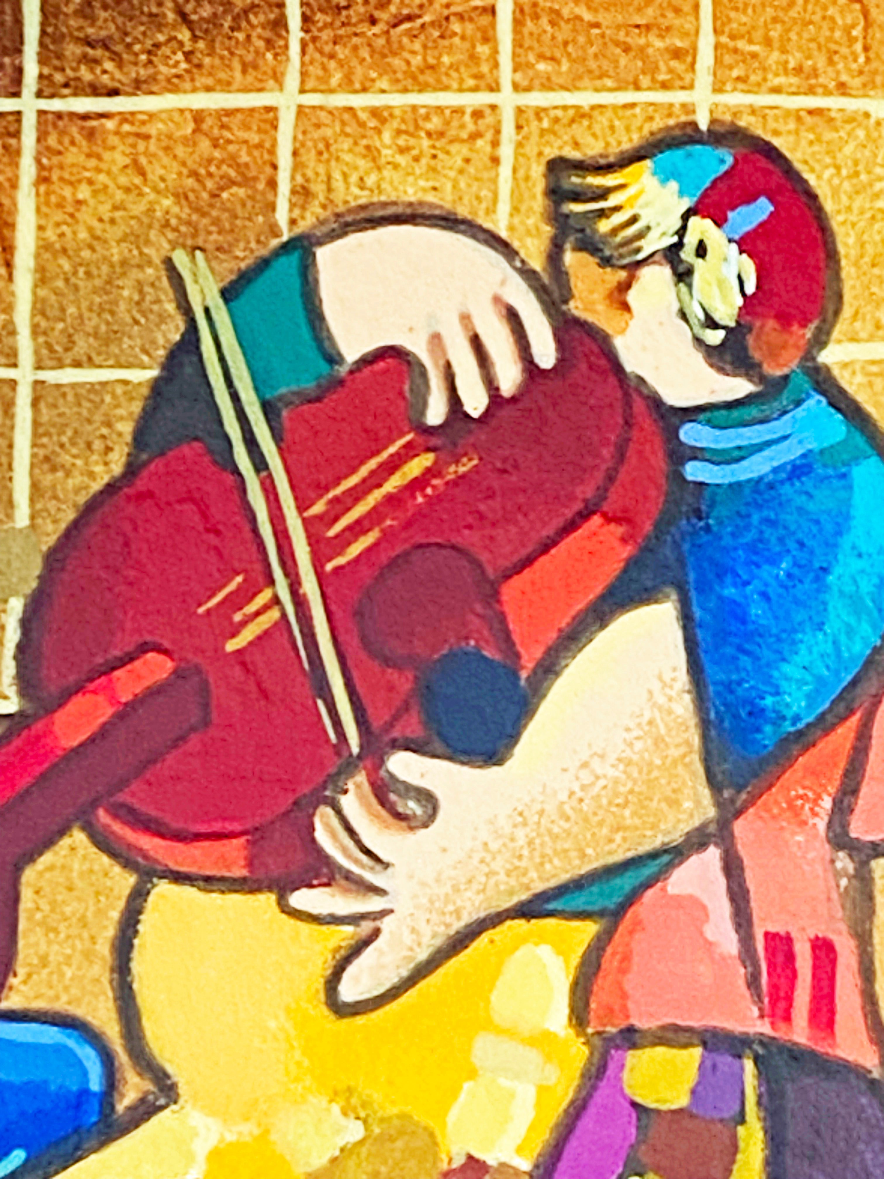 Salsa Boogie Dorit Levi Artist Proof Serigraph Artist Hand Signed and AP Numbered