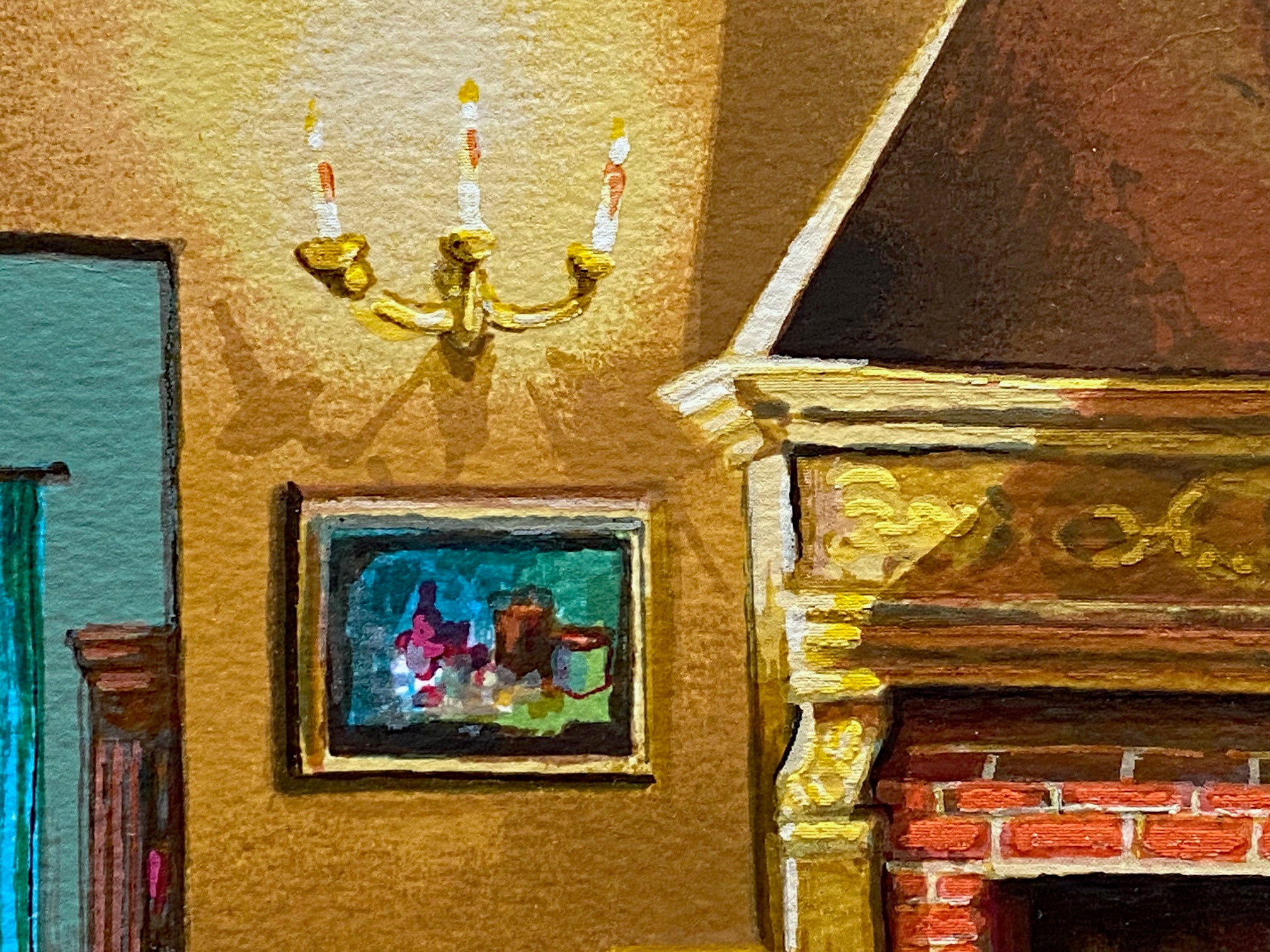 Homage to Chagall Anatoly Metlan Serigraph Print Artist Hand Signed and Numbered