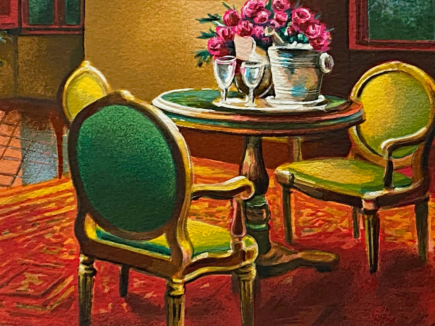 Homage to Chagall Anatoly Metlan Serigraph Print Artist Hand Signed and Numbered