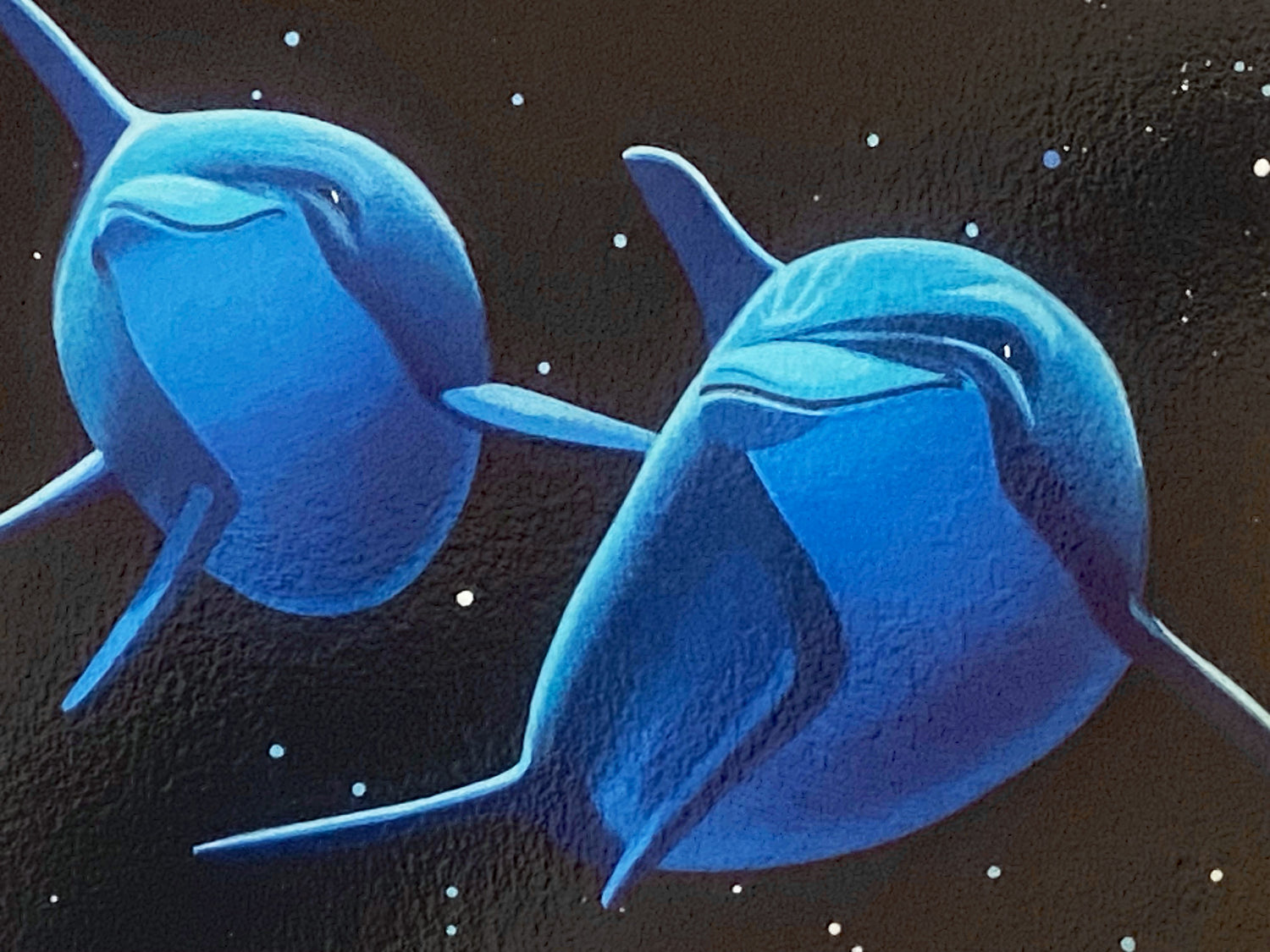 Our Home Too II Dolphins William Schimmel Serigraph Print Artist Hand Signed and Numbered