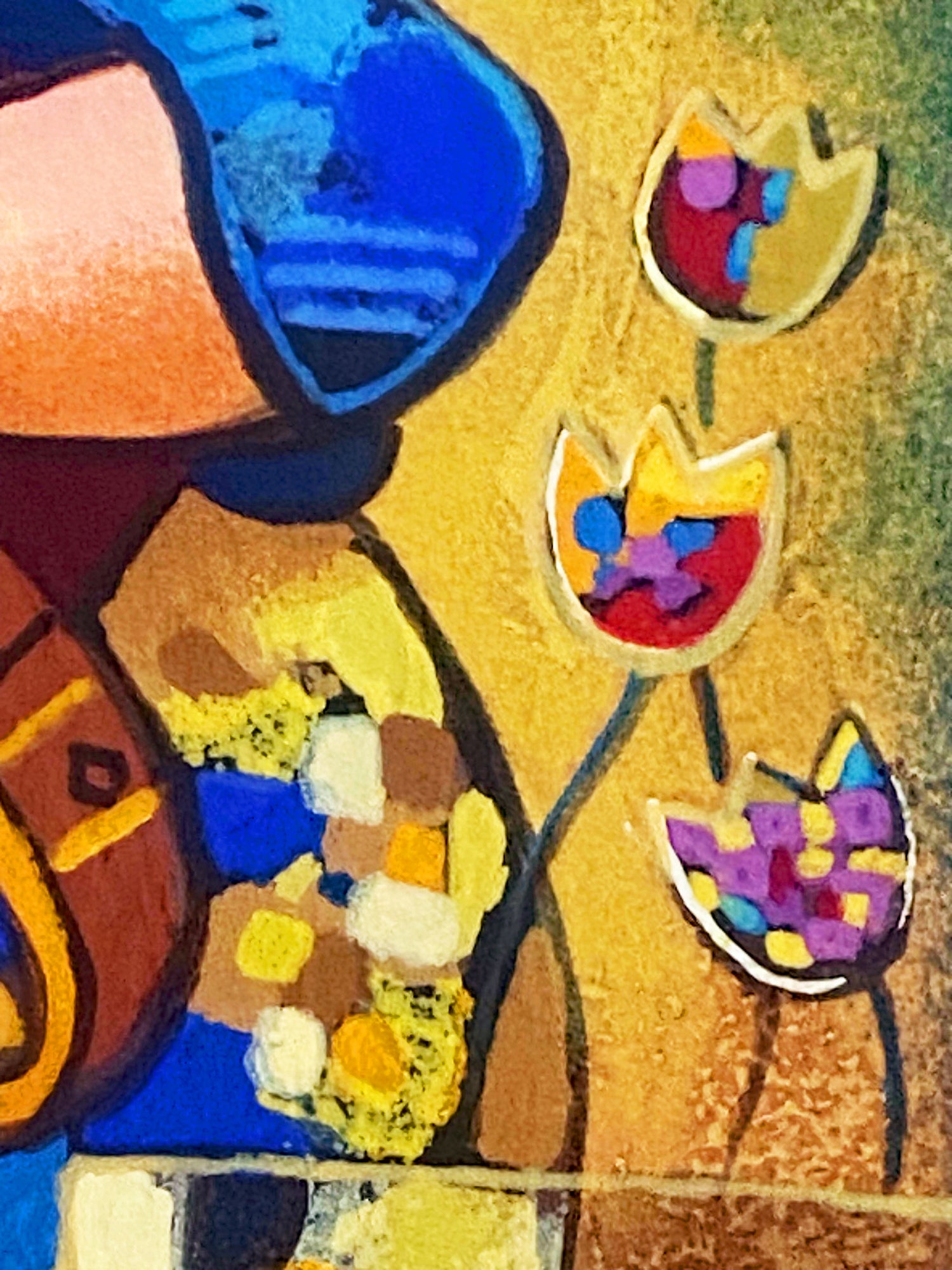 Precious Violin Dorit Levi Artist Proof Serigraph Artist Hand Signed and EA Numbered