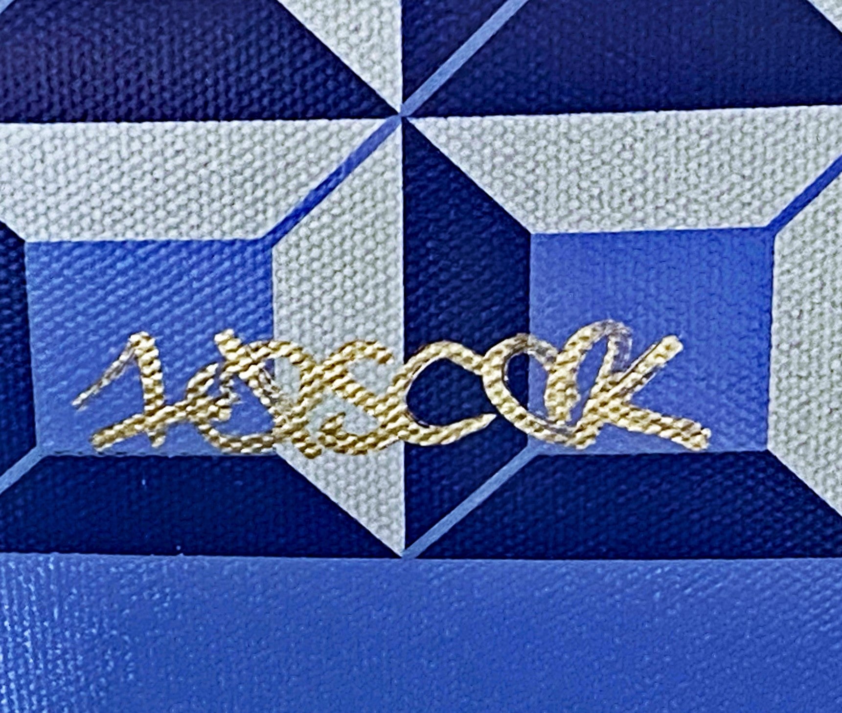 Blue 8-Bit Mickey Tennessee Loveless Canvas Giclée Print Numbered and Hand Signed