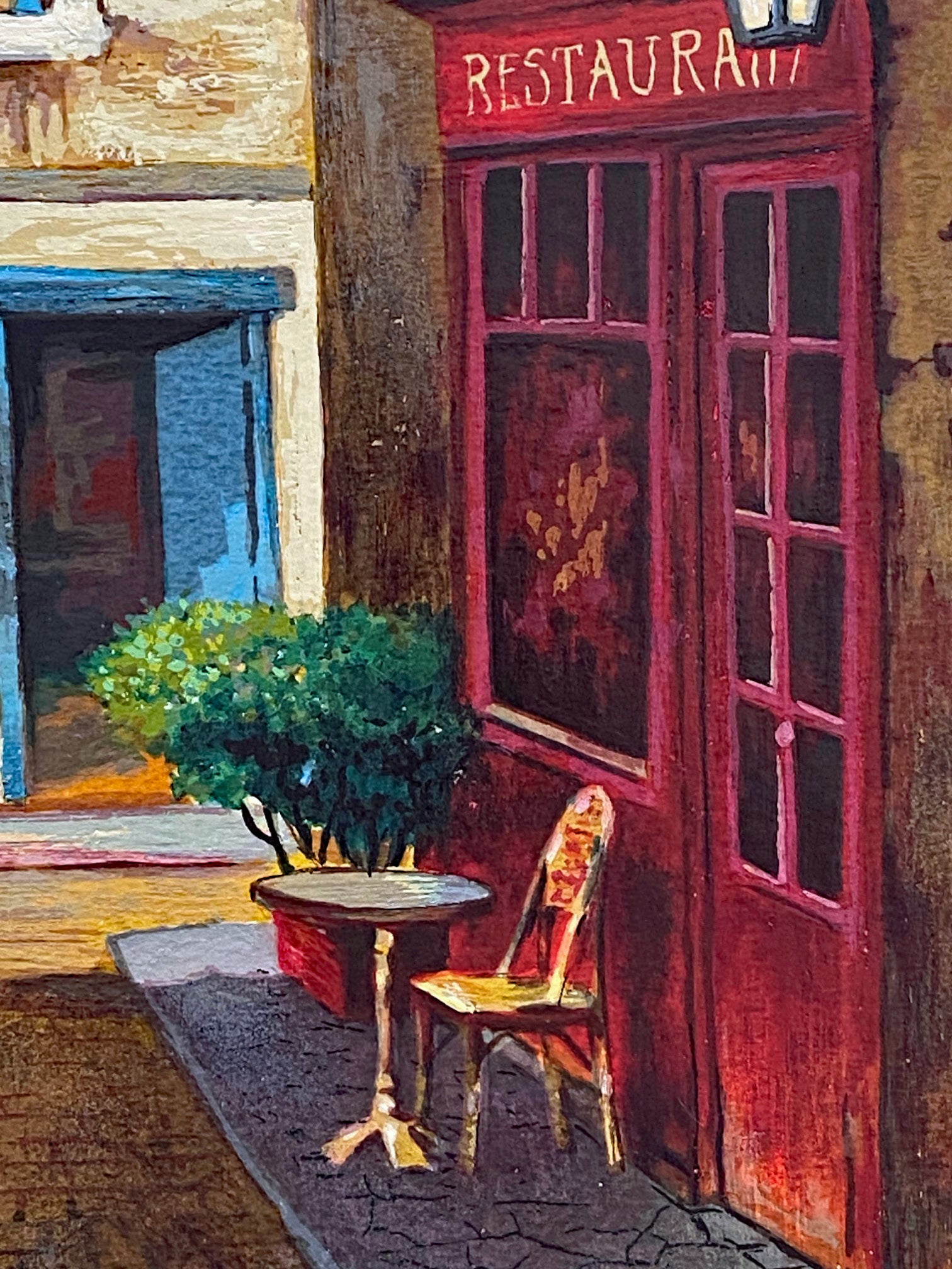 Down the Street Artist Proof Anatoly Metlan Serigraph Print Artist Hand Signed and Numbered