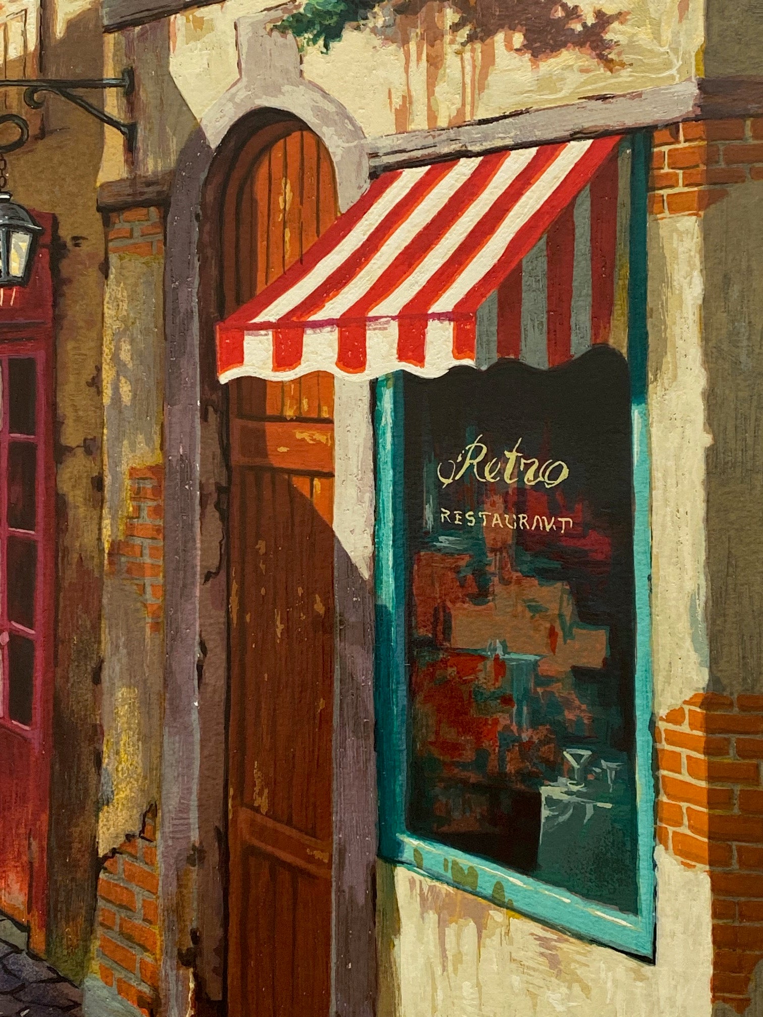 Down the Street Artist Proof Anatoly Metlan Serigraph Print Artist Hand Signed and Numbered