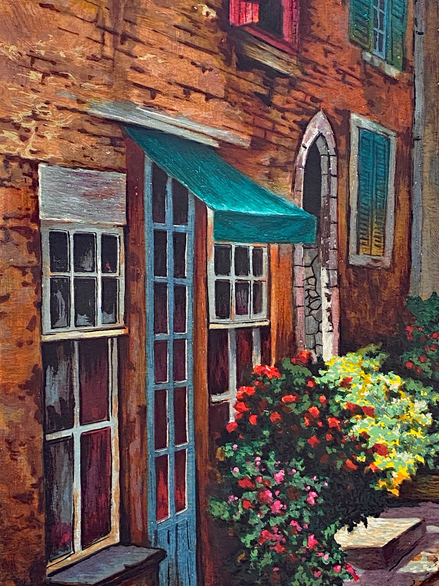 Down the Street Artist Proof Anatoly Metlan Serigraph Print Artist Hand Signed and Numbered