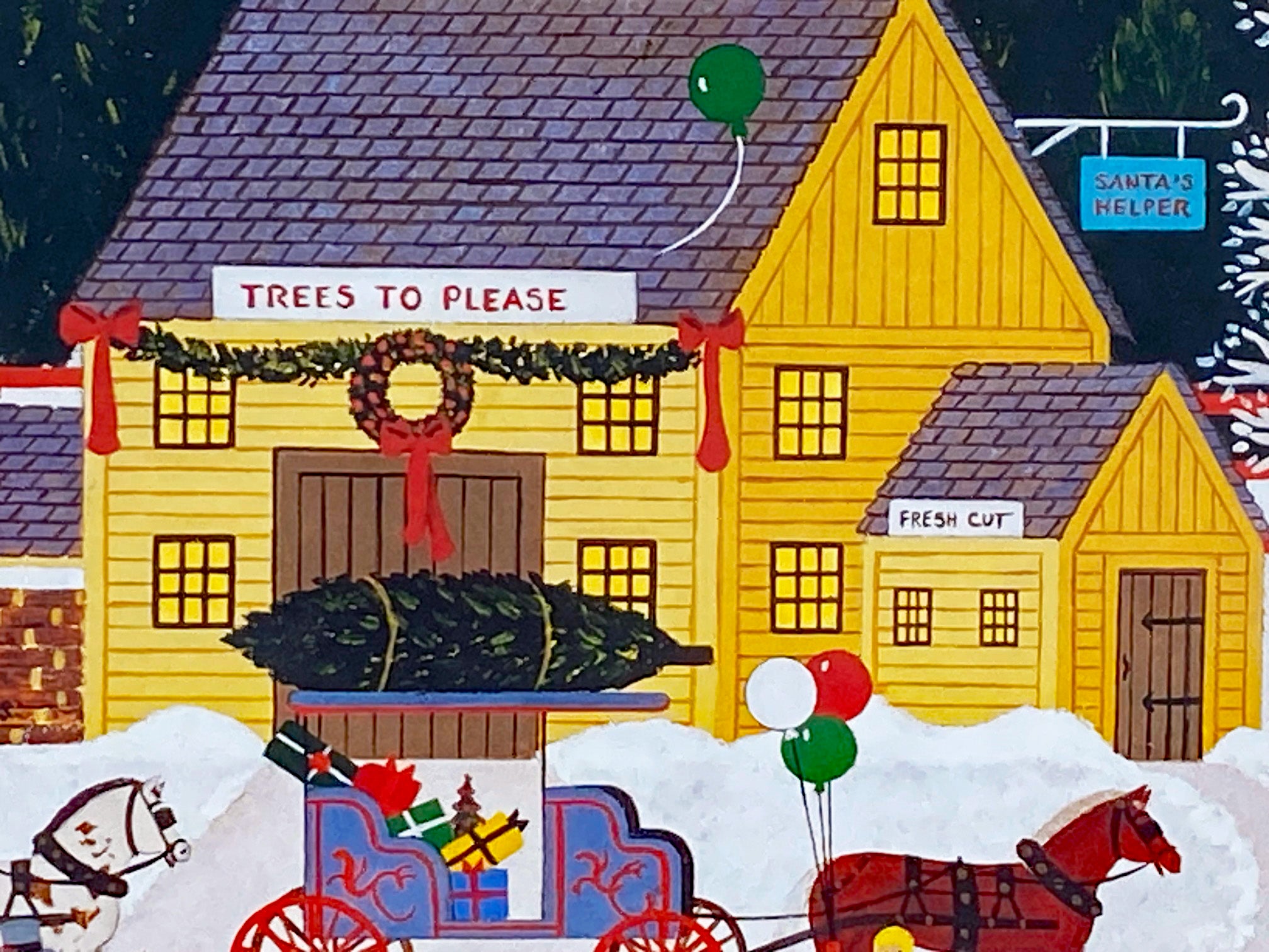 Holiday Traditions Jane Wooster Scott Lithograph Print Artist Hand Signed