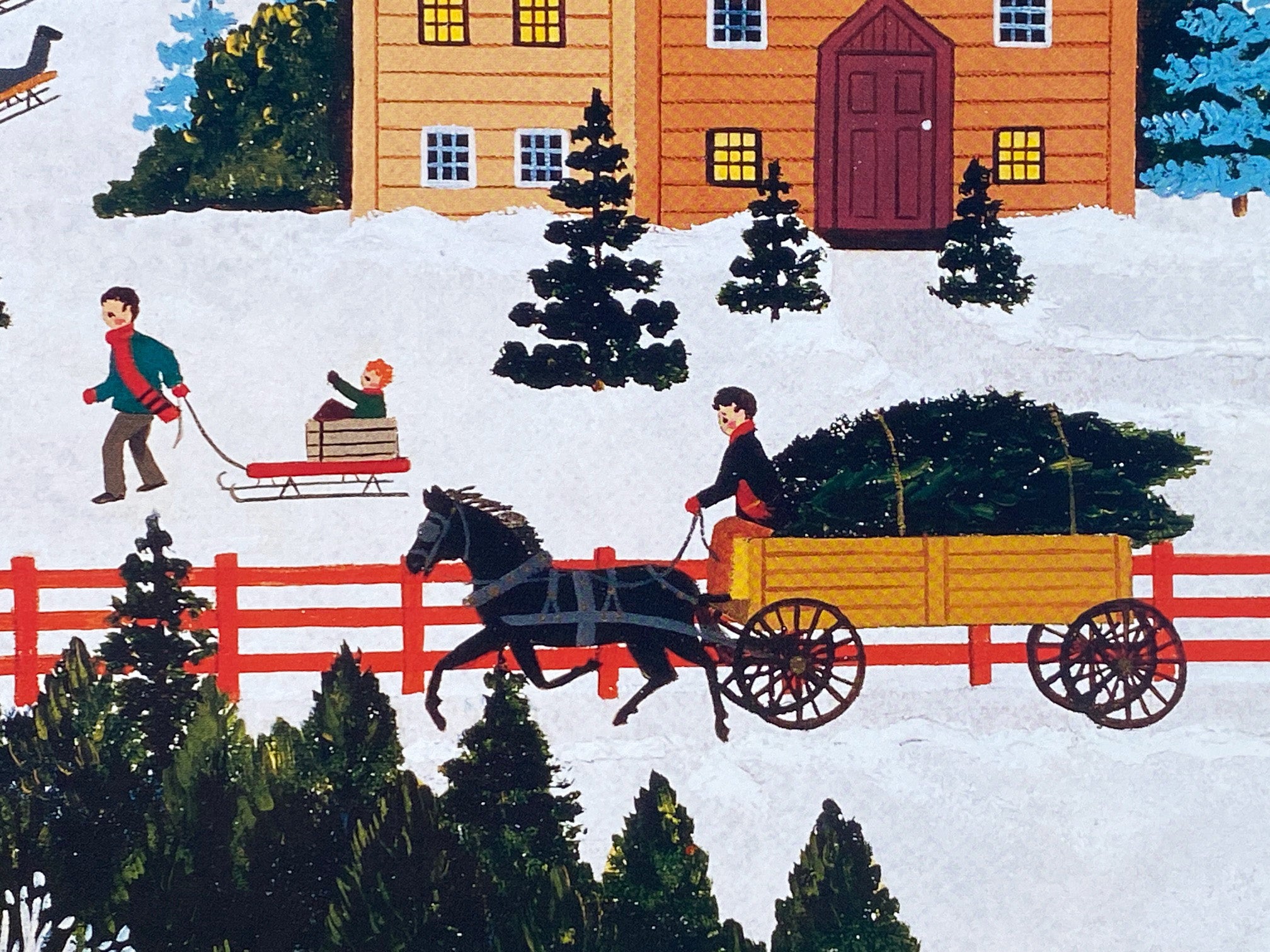 Holiday Traditions Jane Wooster Scott Lithograph Print Artist Hand Signed