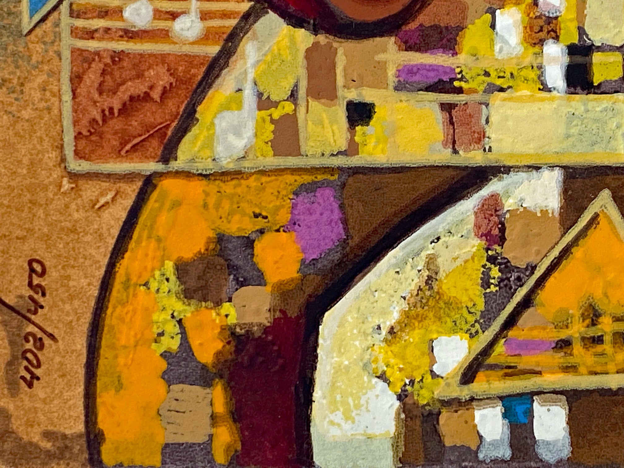 Salsa Fun II Dorit Levi Serigraph Artist Hand Signed and Numbered