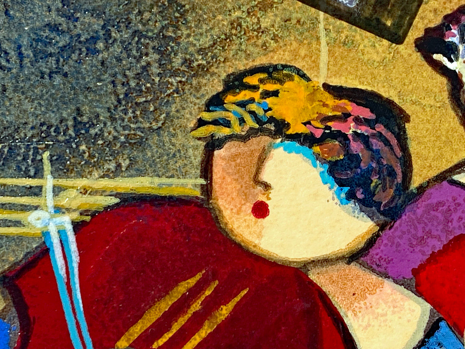 Salsa Fun II Dorit Levi Serigraph Artist Hand Signed and Numbered