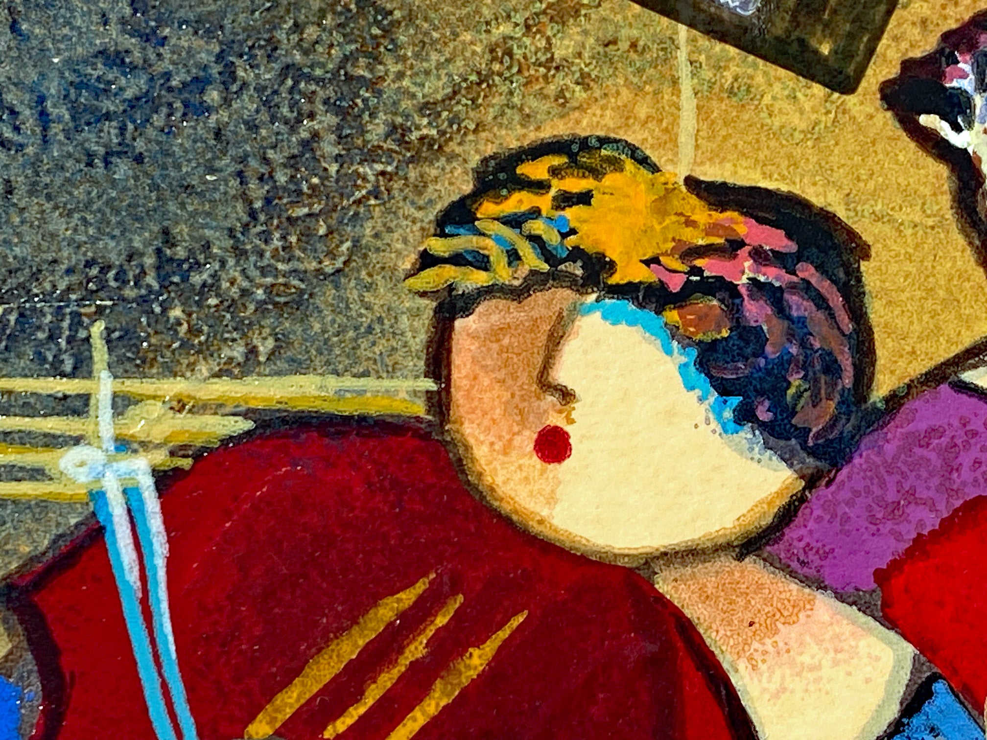 Salsa Fun II Dorit Levi Serigraph Artist Hand Signed and Numbered