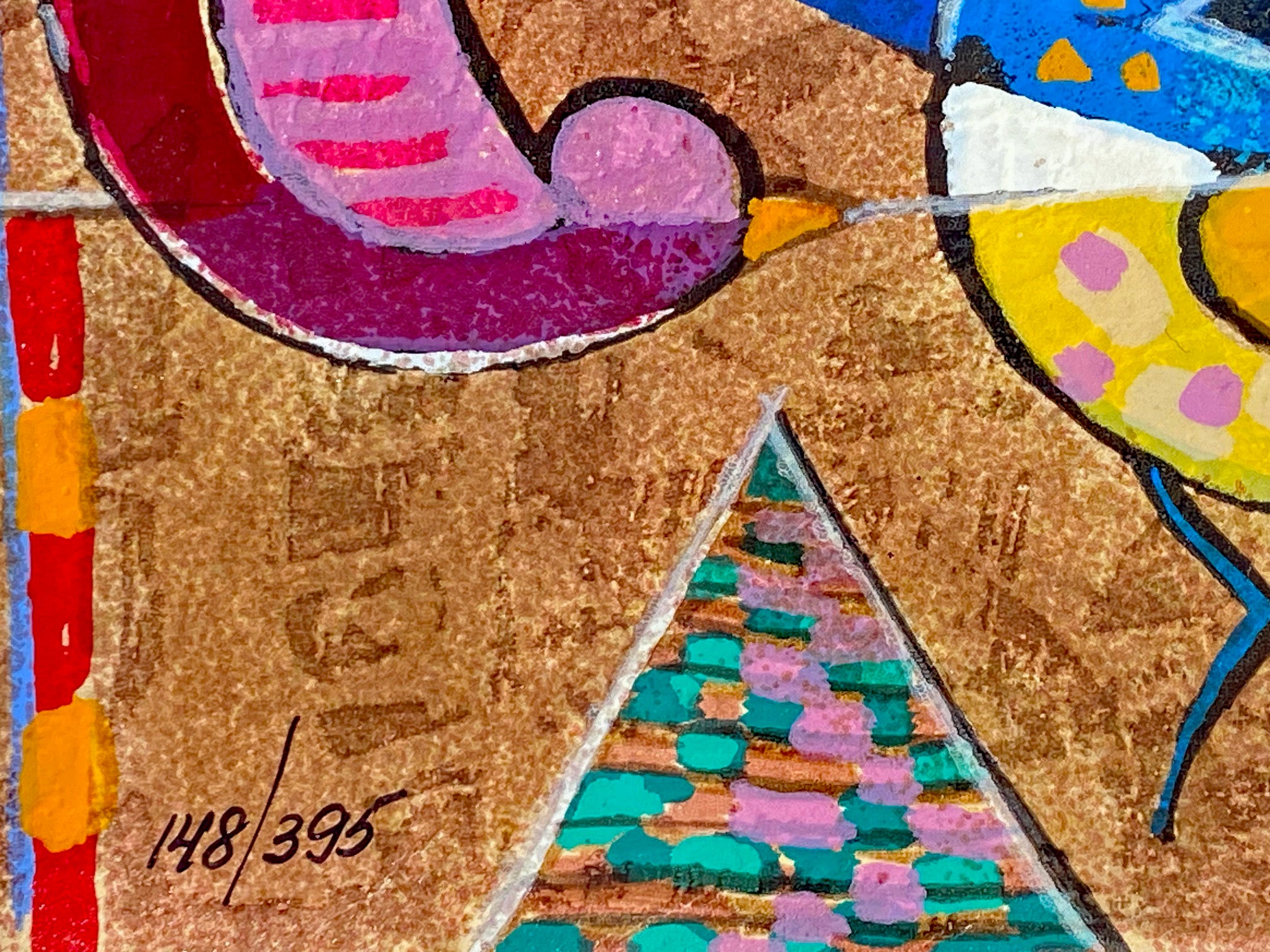 Folklore Dorit Levi Serigraph Print Artist Hand Signed and Numbered