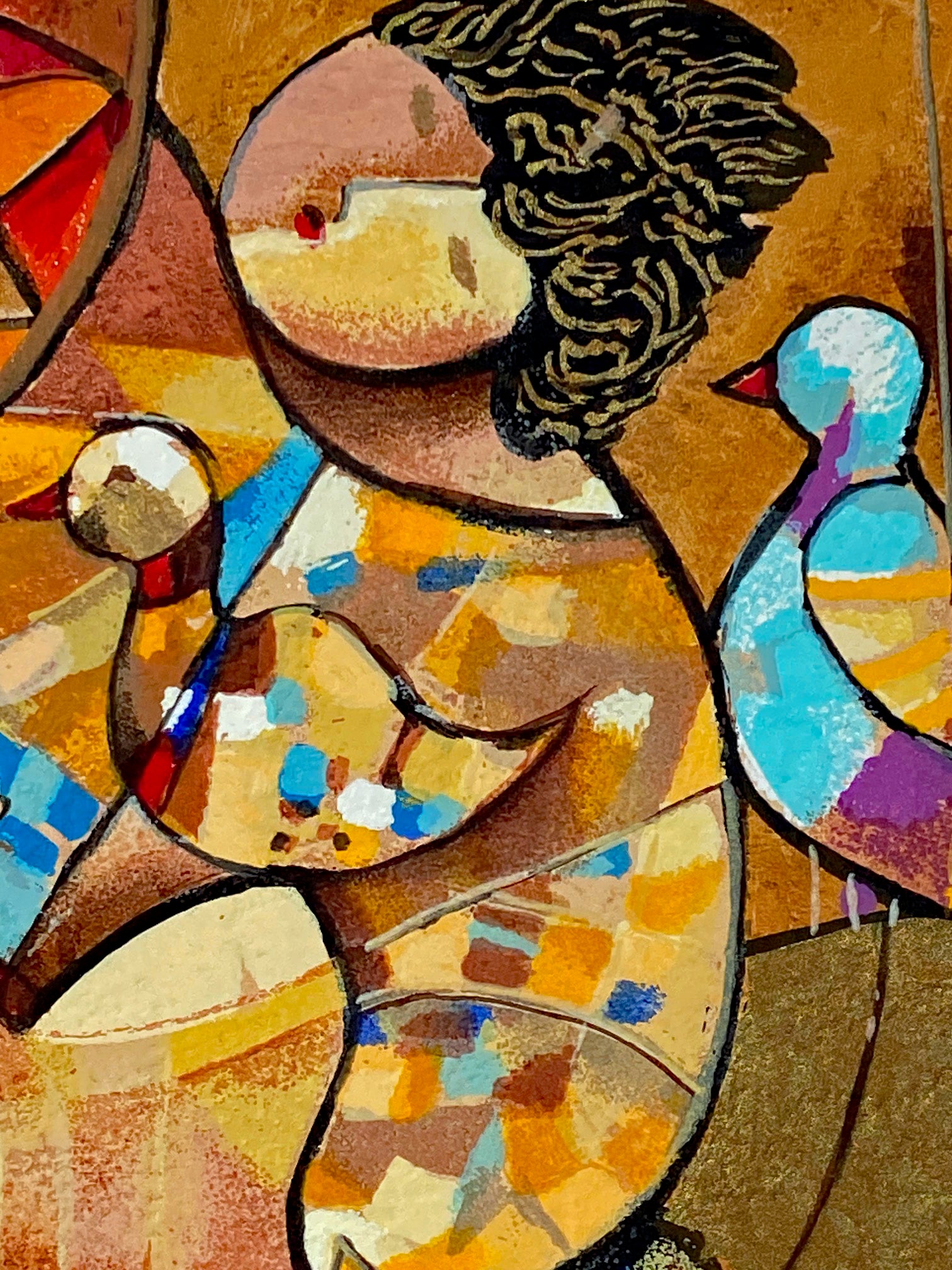 Duet Dorit Levi Artist Proof Serigraph Print Artist Hand Signed and EA Numbered
