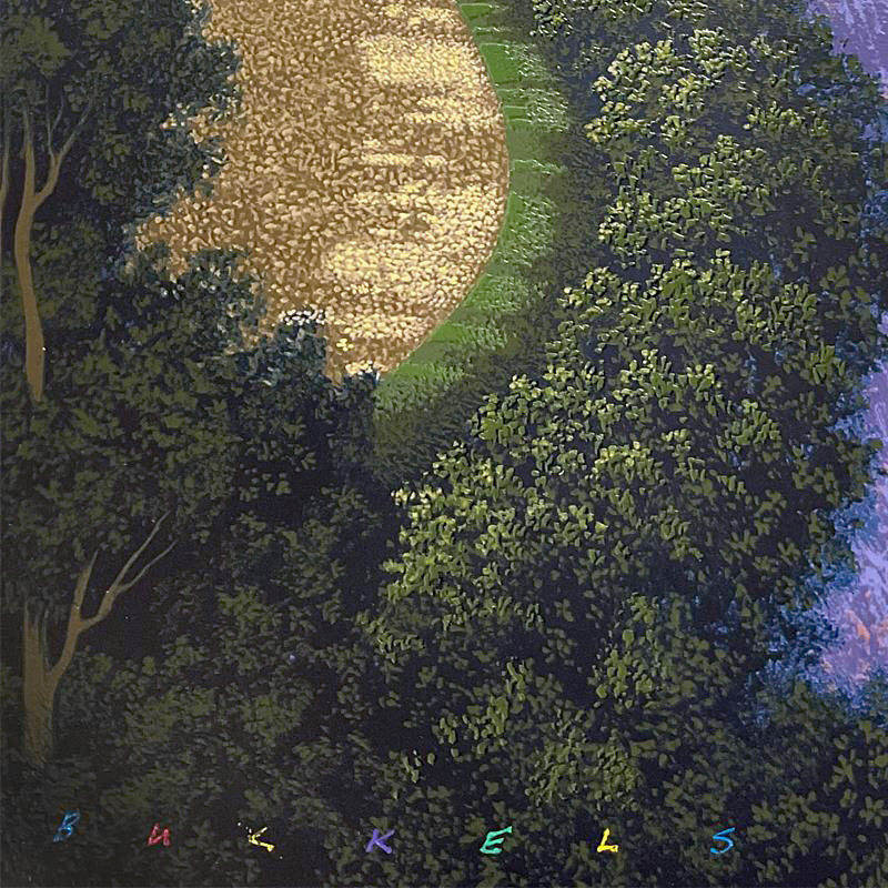 Two Suitors Jim Buckels Serigraph Print on Claybord Artist Hand Signed and Numbered
