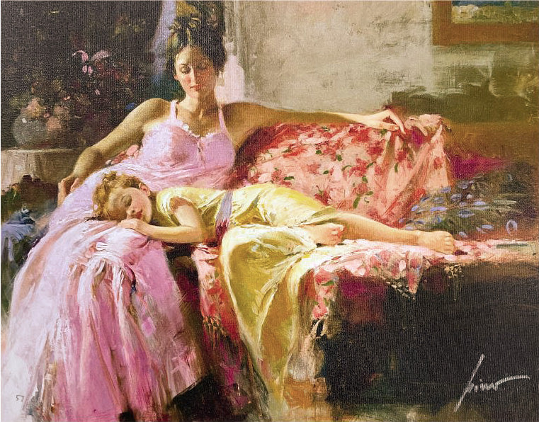 A Place In My Heart Pino Daeni Giclée on Canvas Print Artist Hand Signed and Numbered