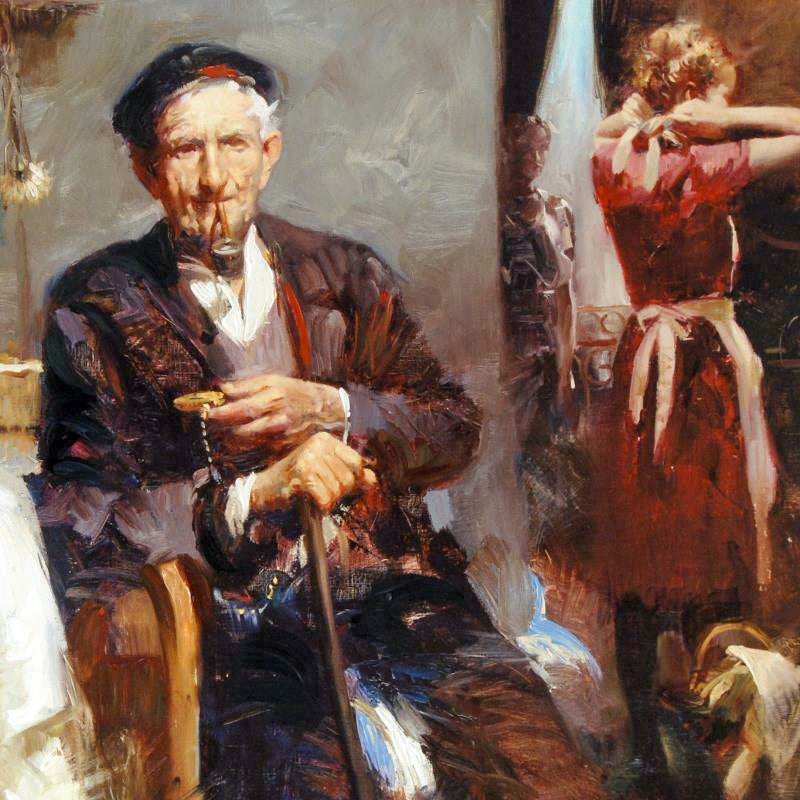 Fleeting Moments Pino Daeni Canvas Giclée Print Artist Hand Signed and Numbered