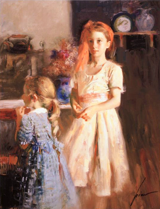 Best Friends Pino Daeni Canvas Giclée Print Artist Hand Signed and Numbered
