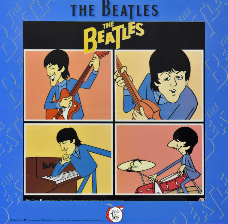 Portraits - Limited Edition Beatles Sericel with a Color Background by the DenniLu Company